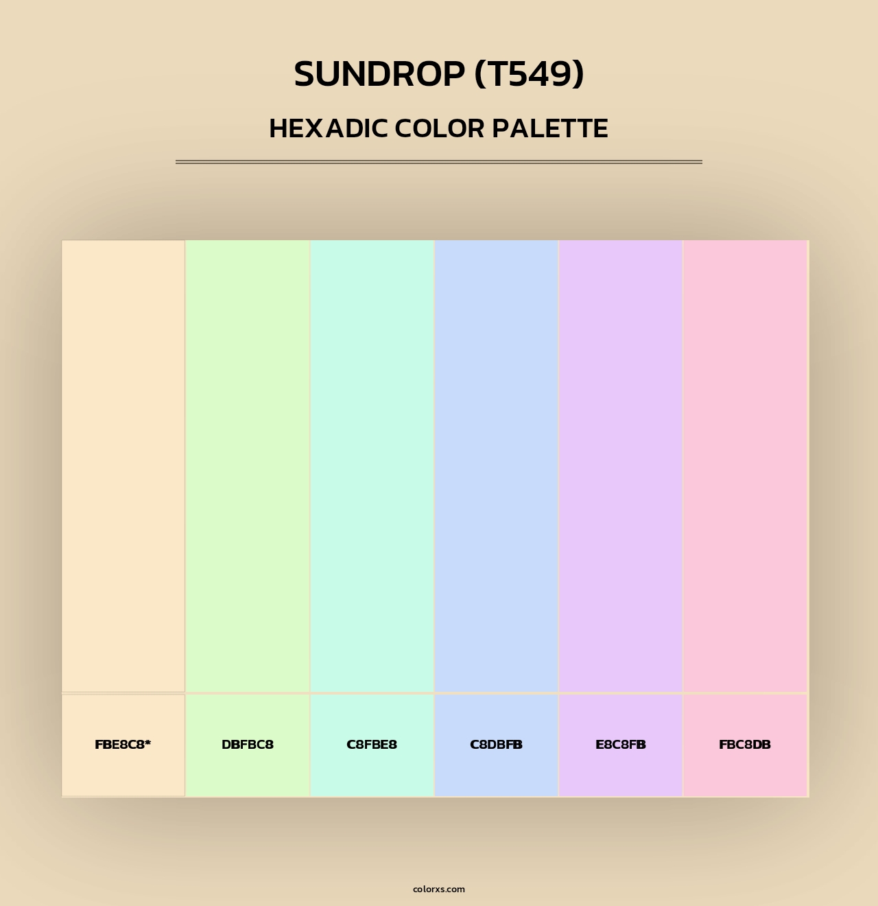 Sundrop (T549) - Hexadic Color Palette