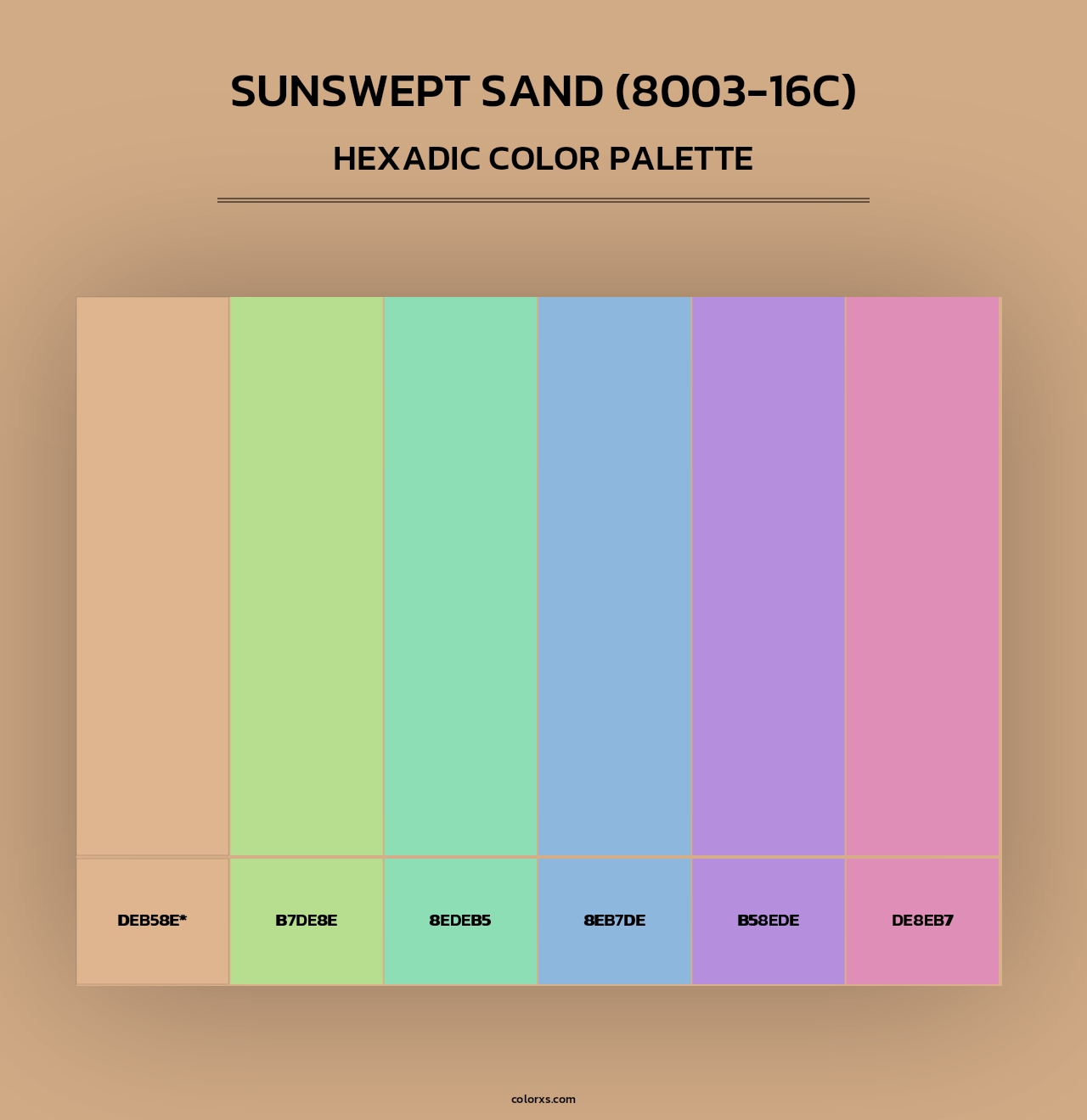 Sunswept Sand (8003-16C) - Hexadic Color Palette