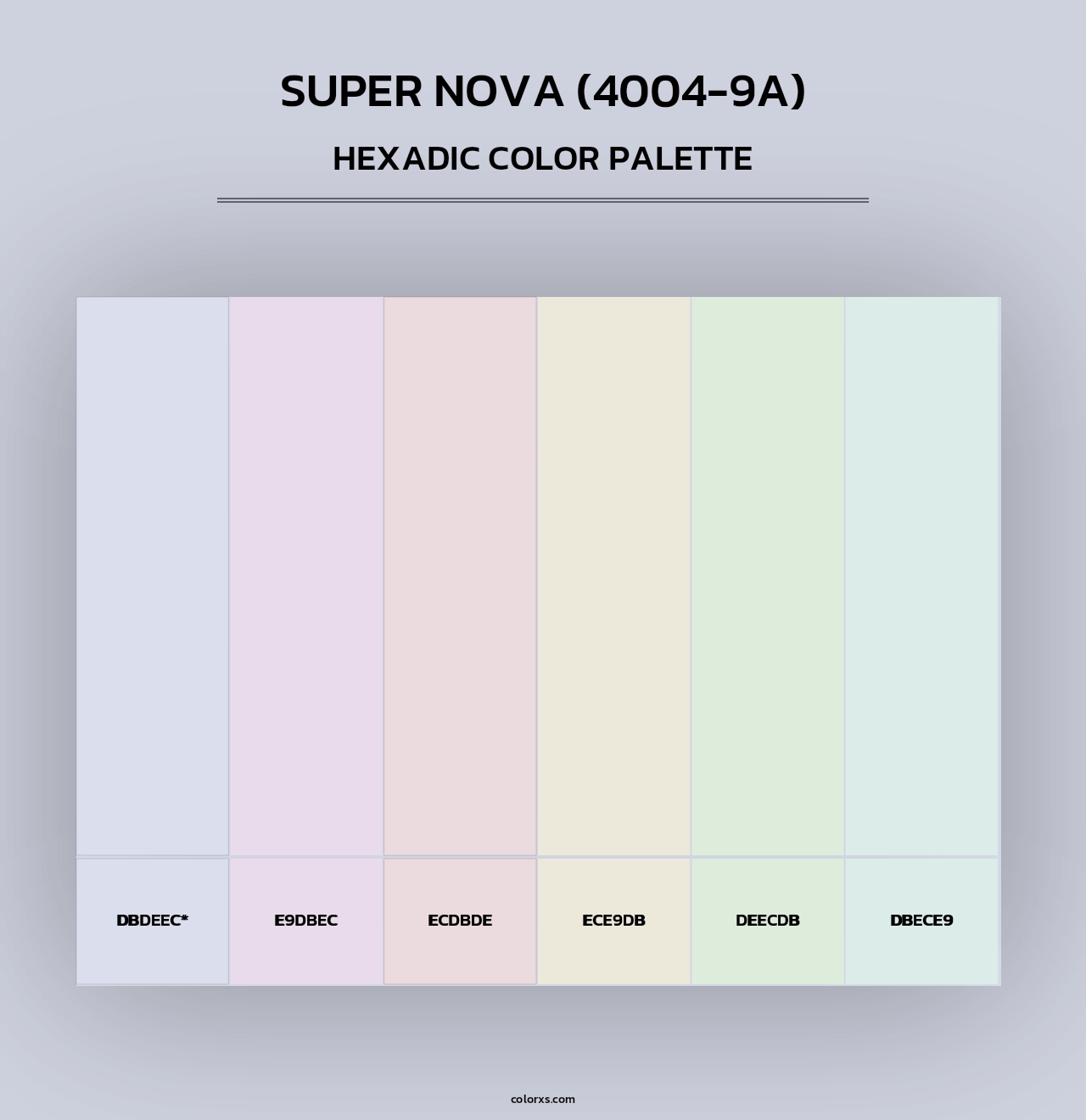 Super Nova (4004-9A) - Hexadic Color Palette
