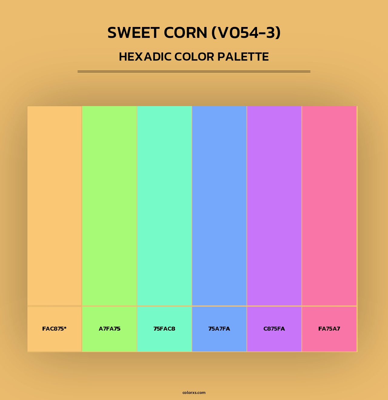 Sweet Corn (V054-3) - Hexadic Color Palette
