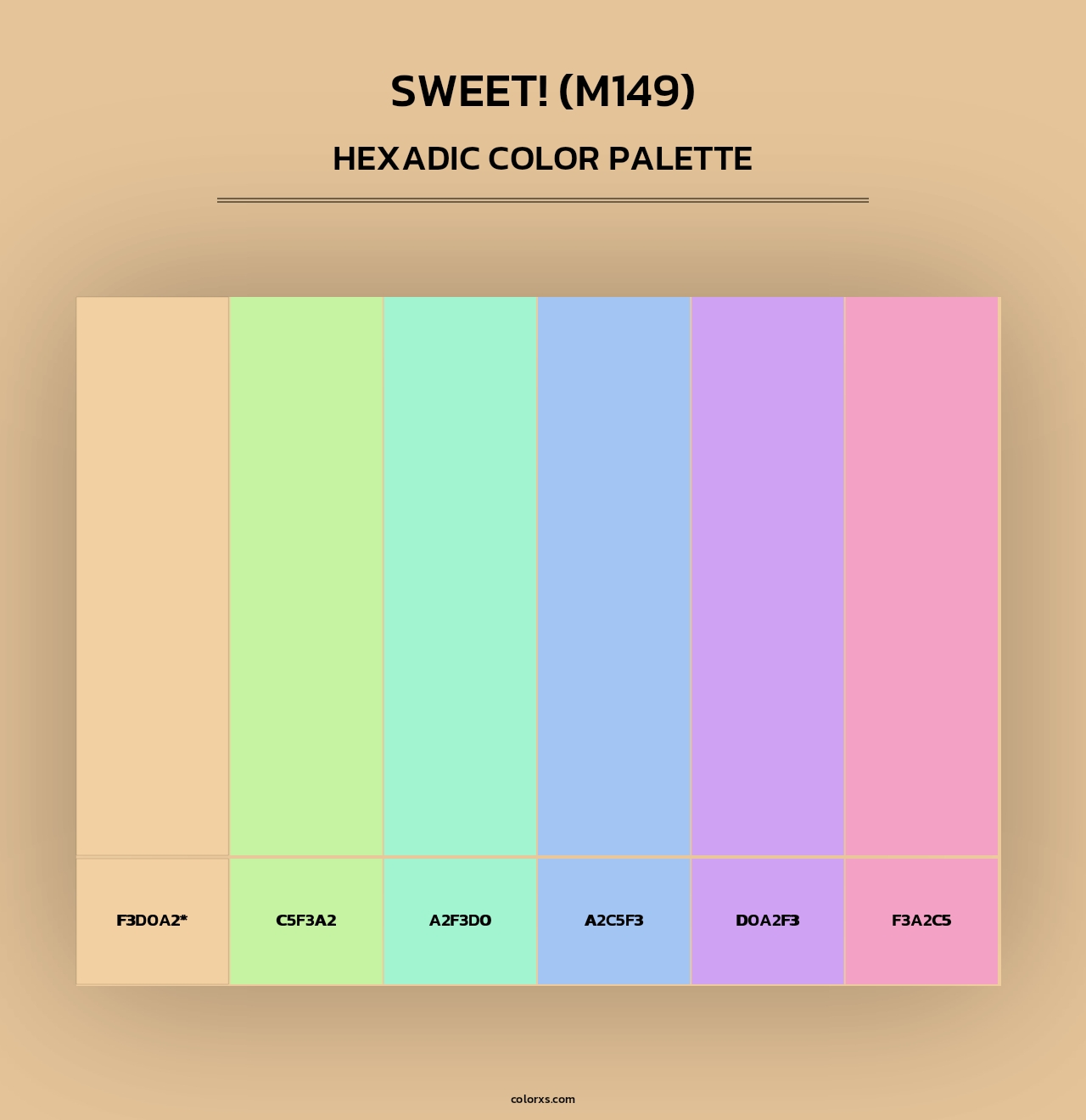 sweet! (M149) - Hexadic Color Palette