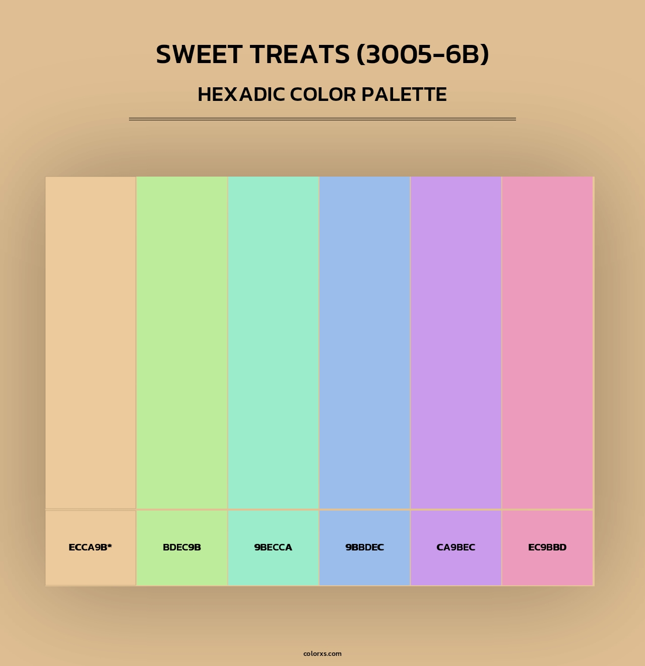 Sweet Treats (3005-6B) - Hexadic Color Palette