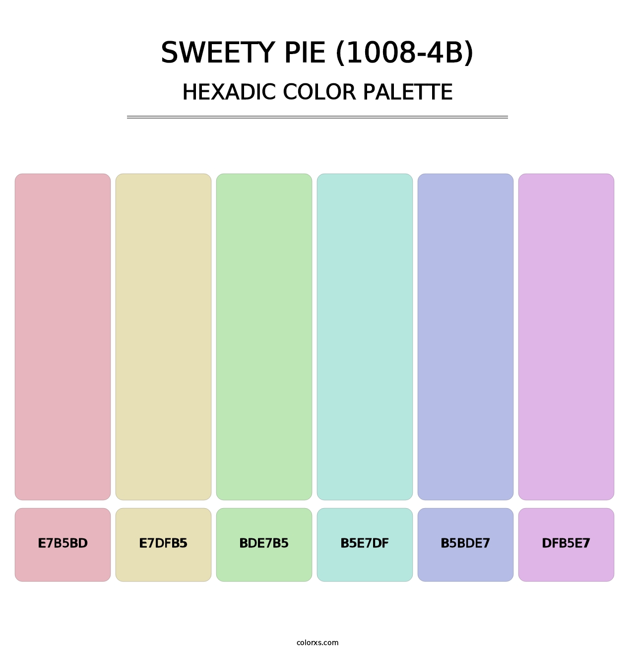 Sweety Pie (1008-4B) - Hexadic Color Palette