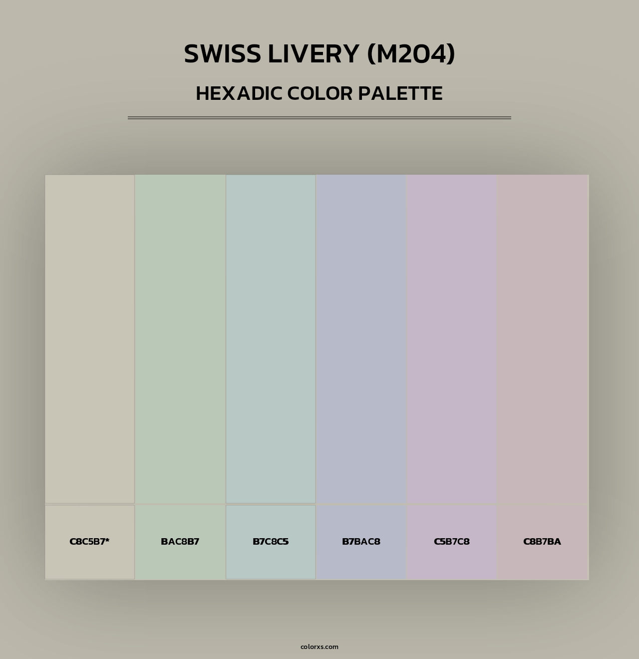 Swiss Livery (M204) - Hexadic Color Palette