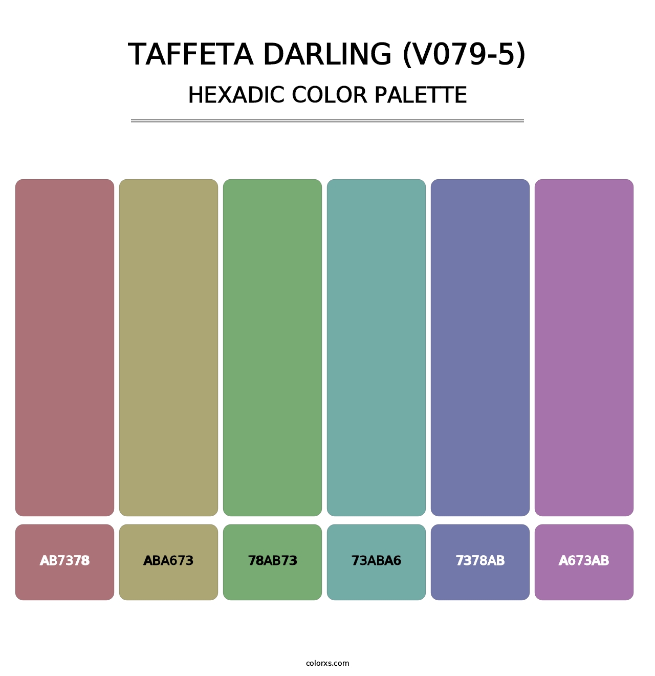 Taffeta Darling (V079-5) - Hexadic Color Palette