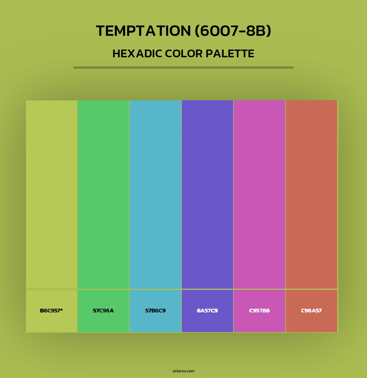 Temptation (6007-8B) - Hexadic Color Palette