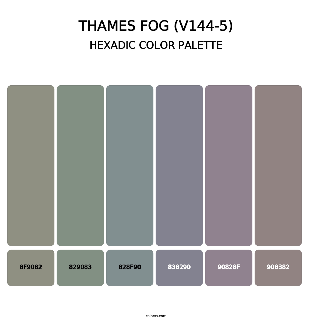 Thames Fog (V144-5) - Hexadic Color Palette