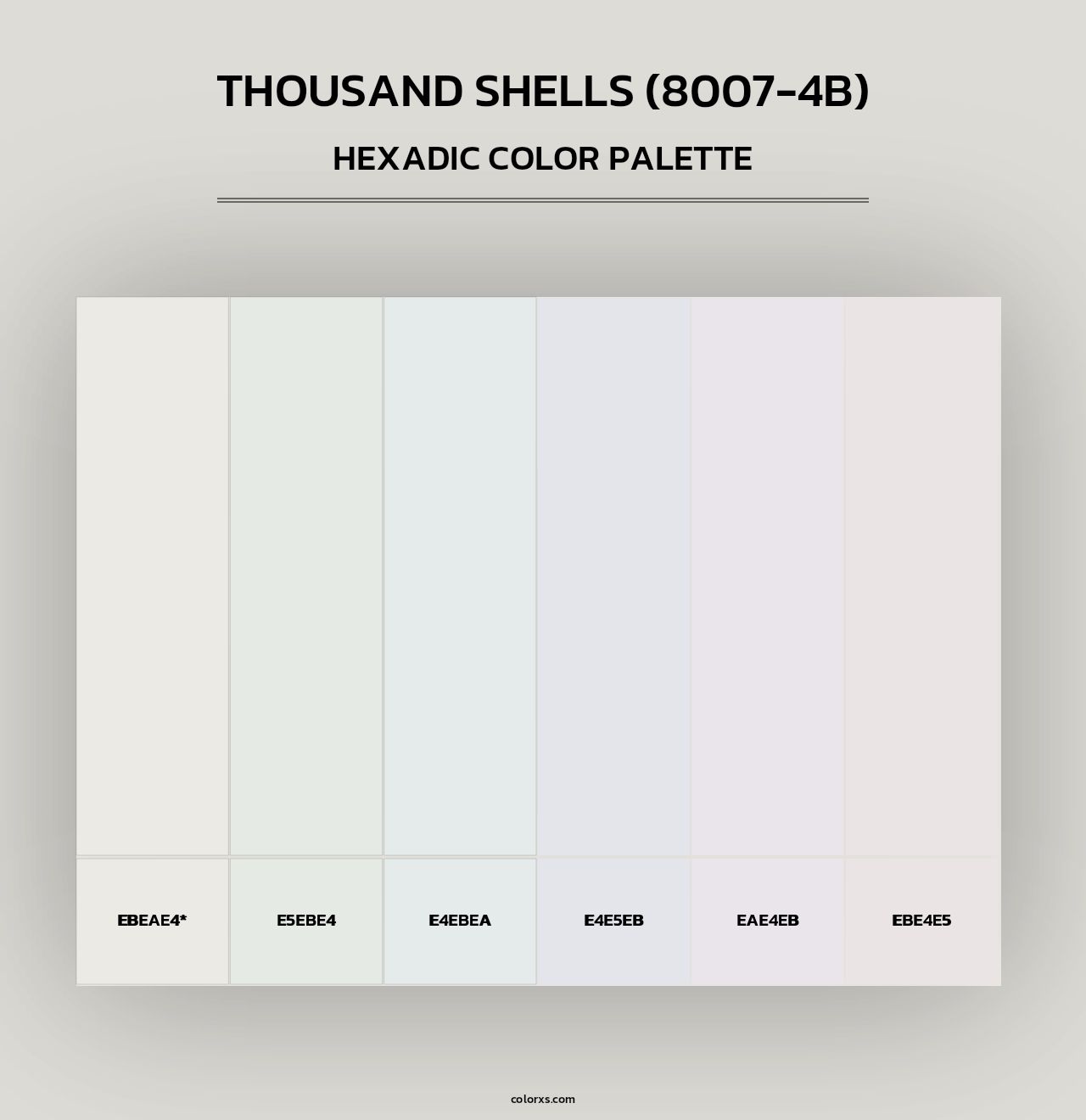 Thousand Shells (8007-4B) - Hexadic Color Palette