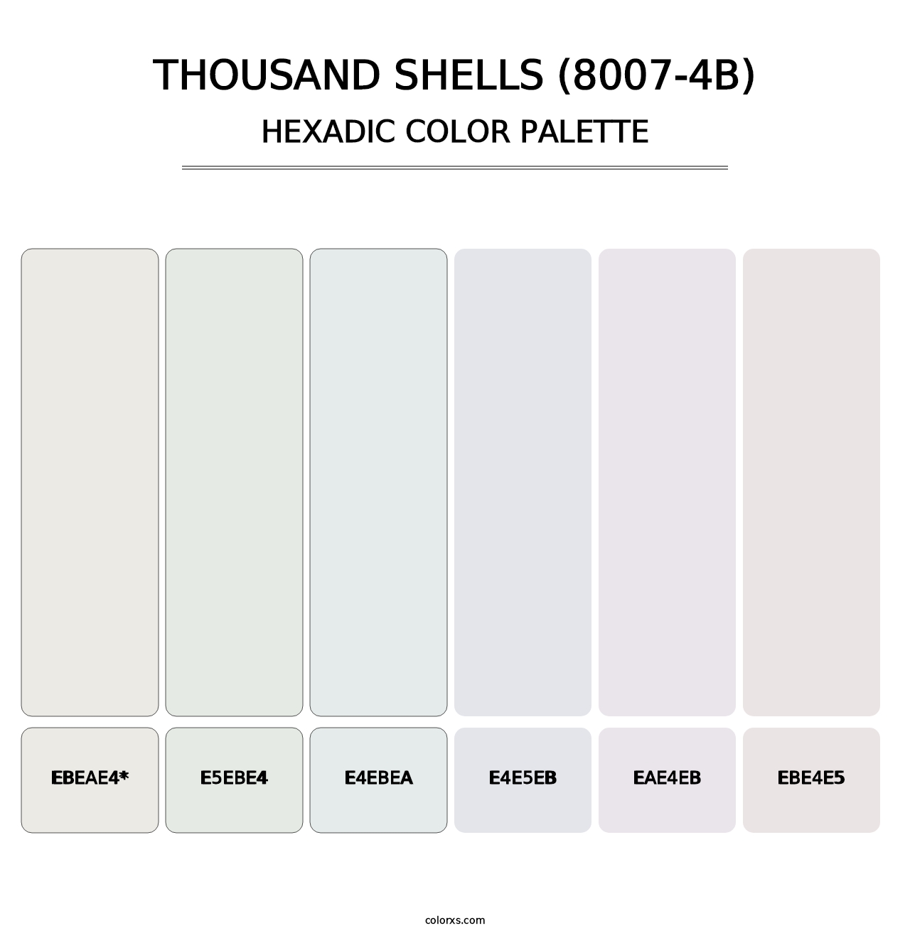Thousand Shells (8007-4B) - Hexadic Color Palette