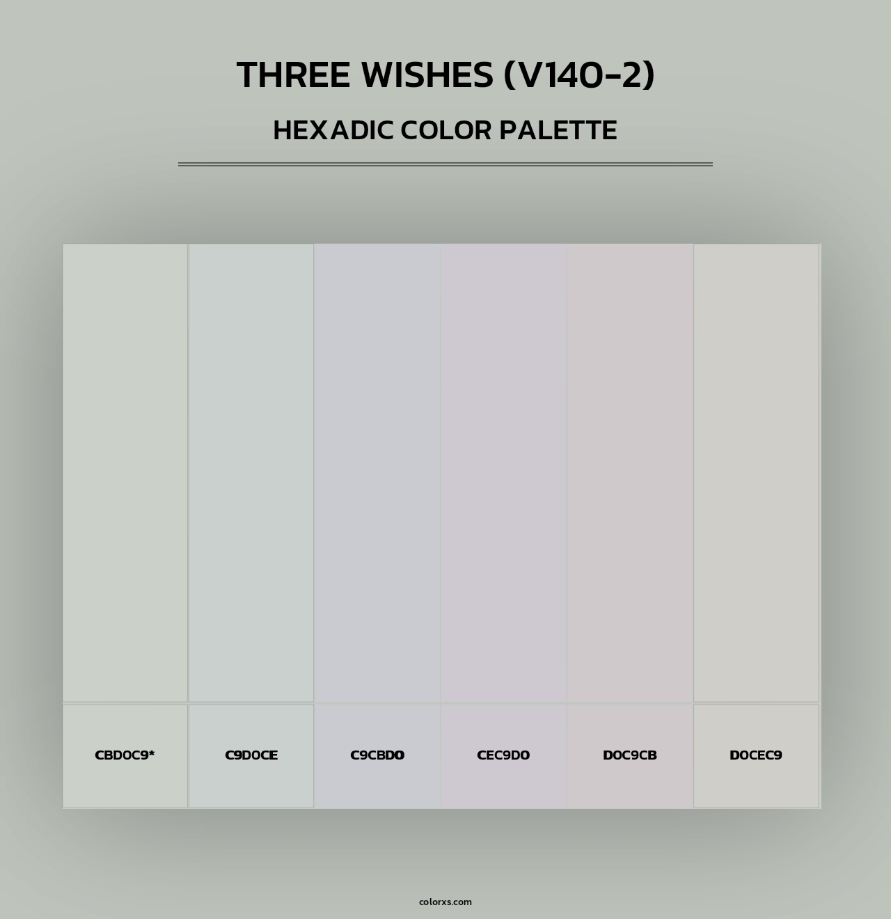 Three Wishes (V140-2) - Hexadic Color Palette
