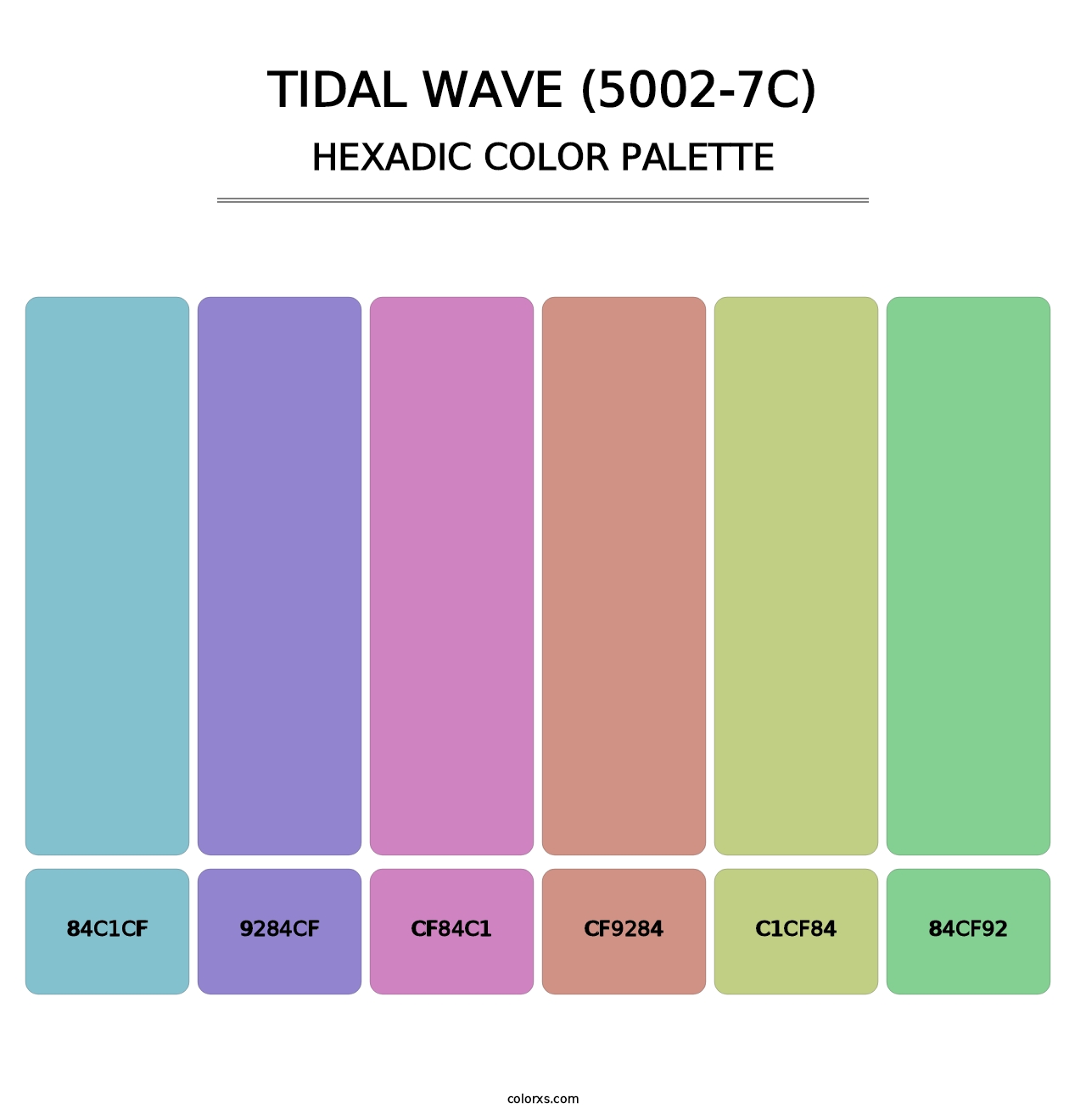 Tidal Wave (5002-7C) - Hexadic Color Palette