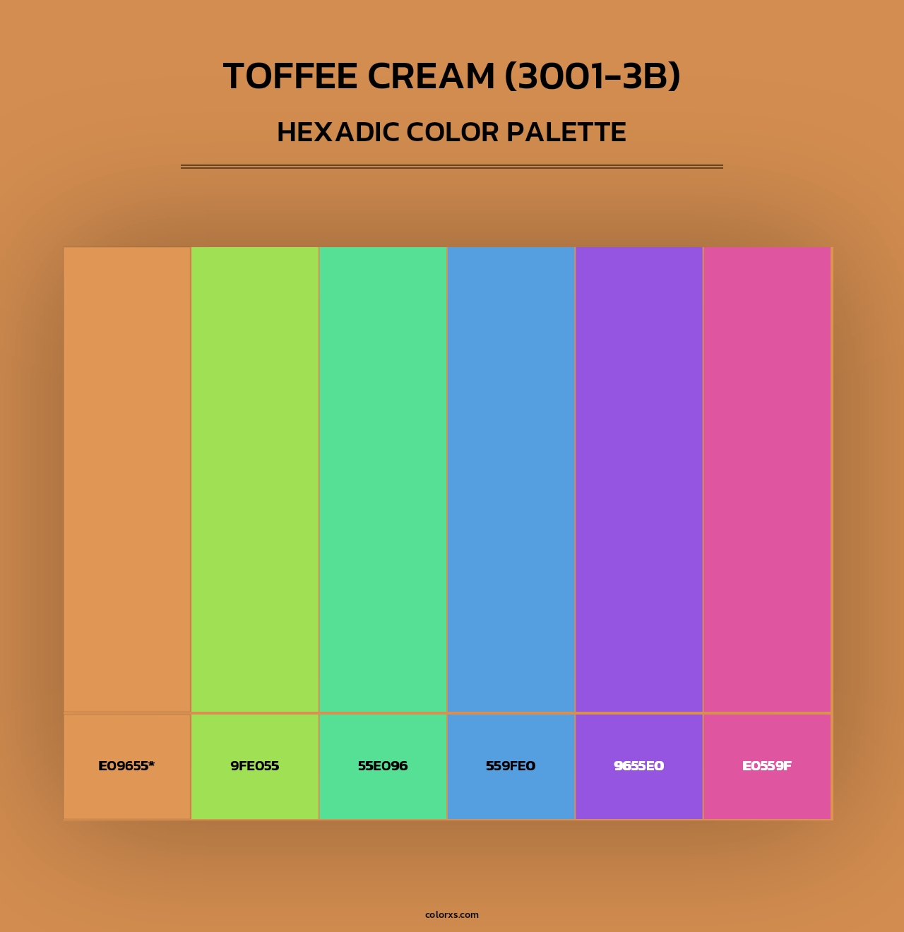 Toffee Cream (3001-3B) - Hexadic Color Palette