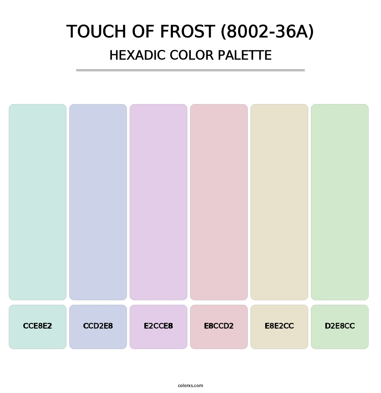 Touch of Frost (8002-36A) - Hexadic Color Palette