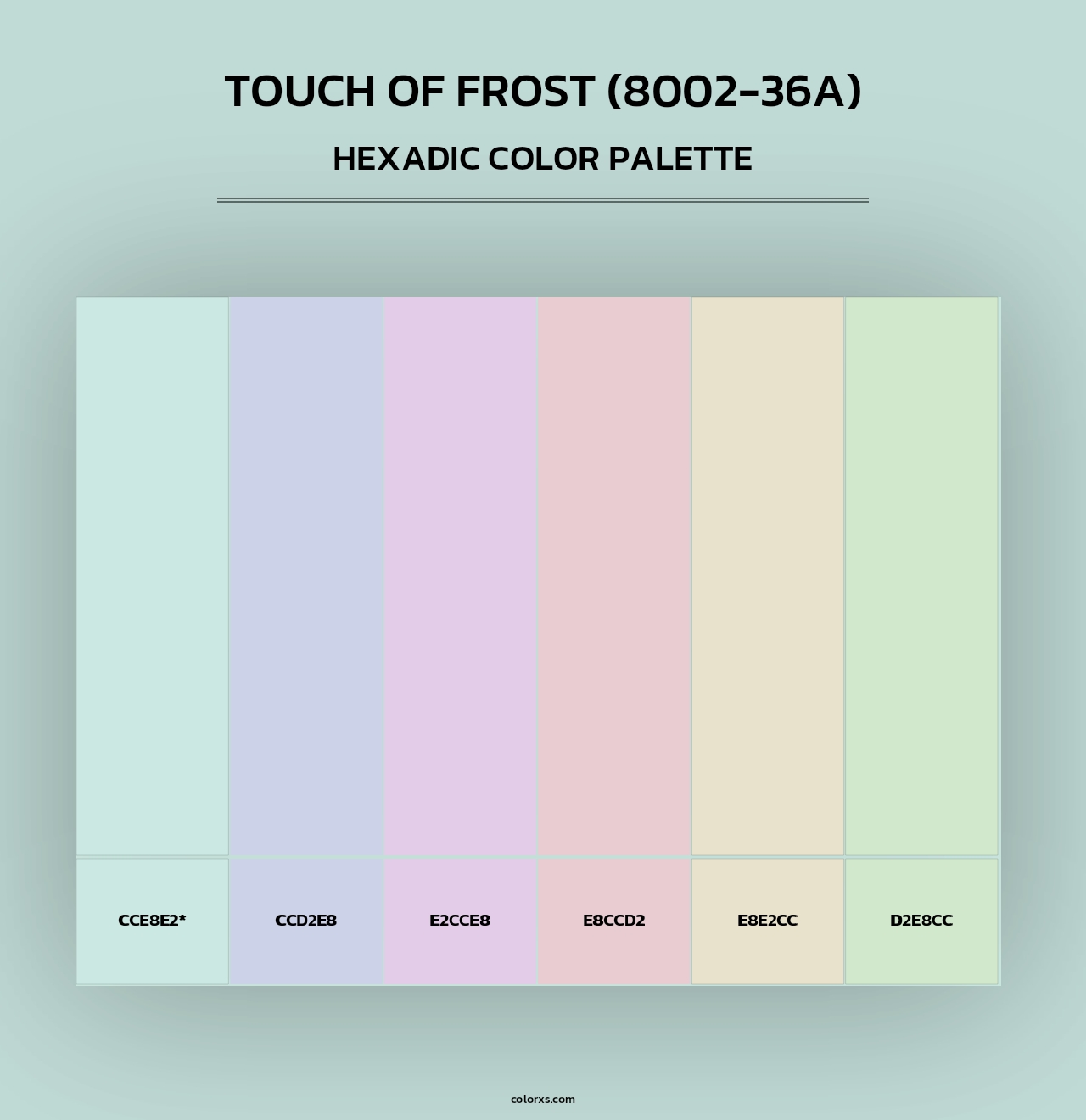 Touch of Frost (8002-36A) - Hexadic Color Palette