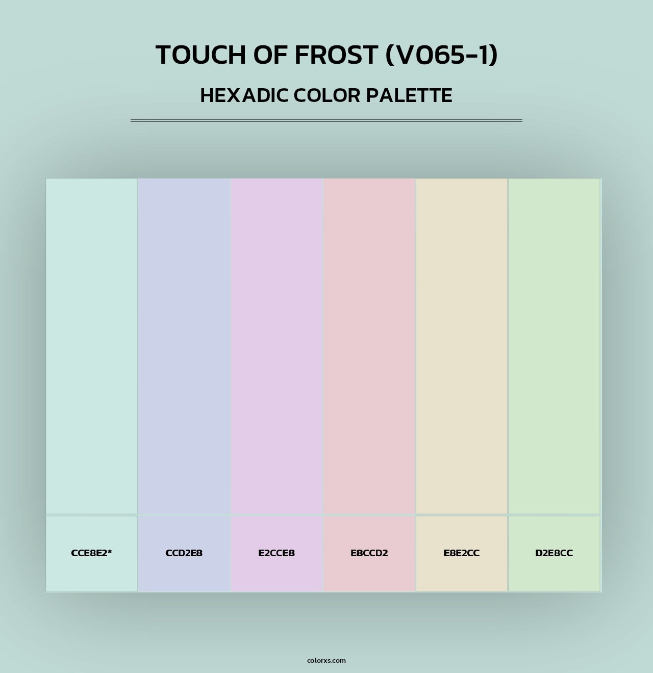 Touch of Frost (V065-1) - Hexadic Color Palette