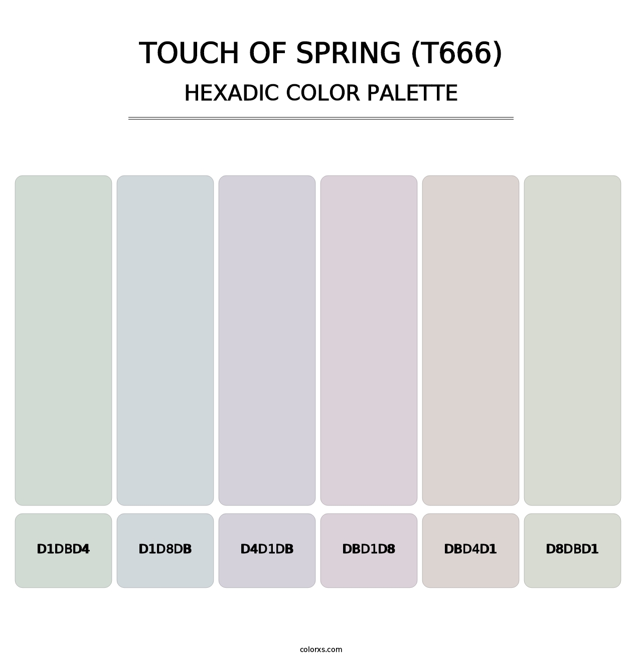 Touch of Spring (T666) - Hexadic Color Palette