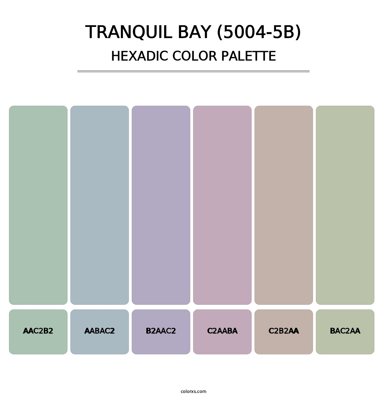 Tranquil Bay (5004-5B) - Hexadic Color Palette