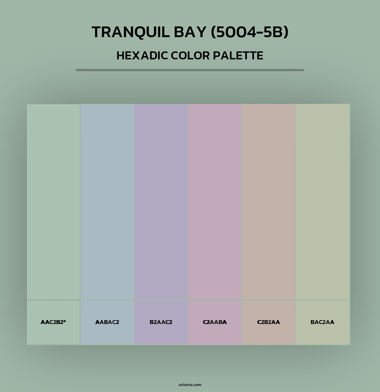 Tranquil Bay (5004-5B) - Hexadic Color Palette