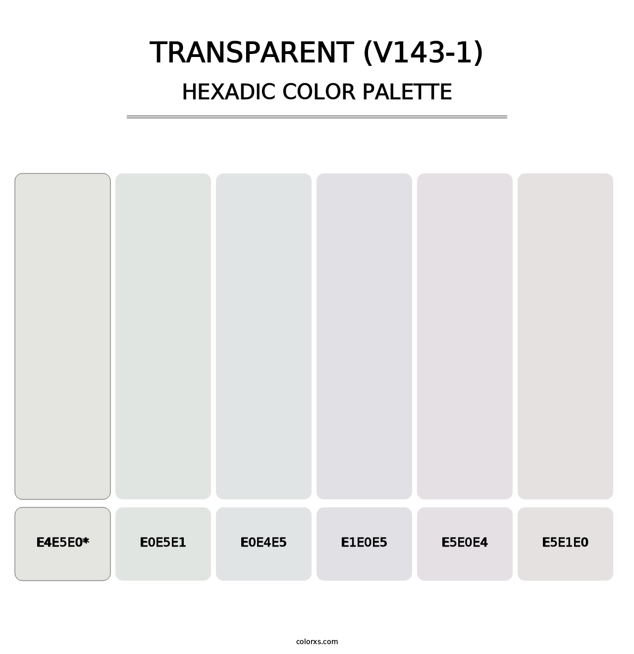 Transparent (V143-1) - Hexadic Color Palette