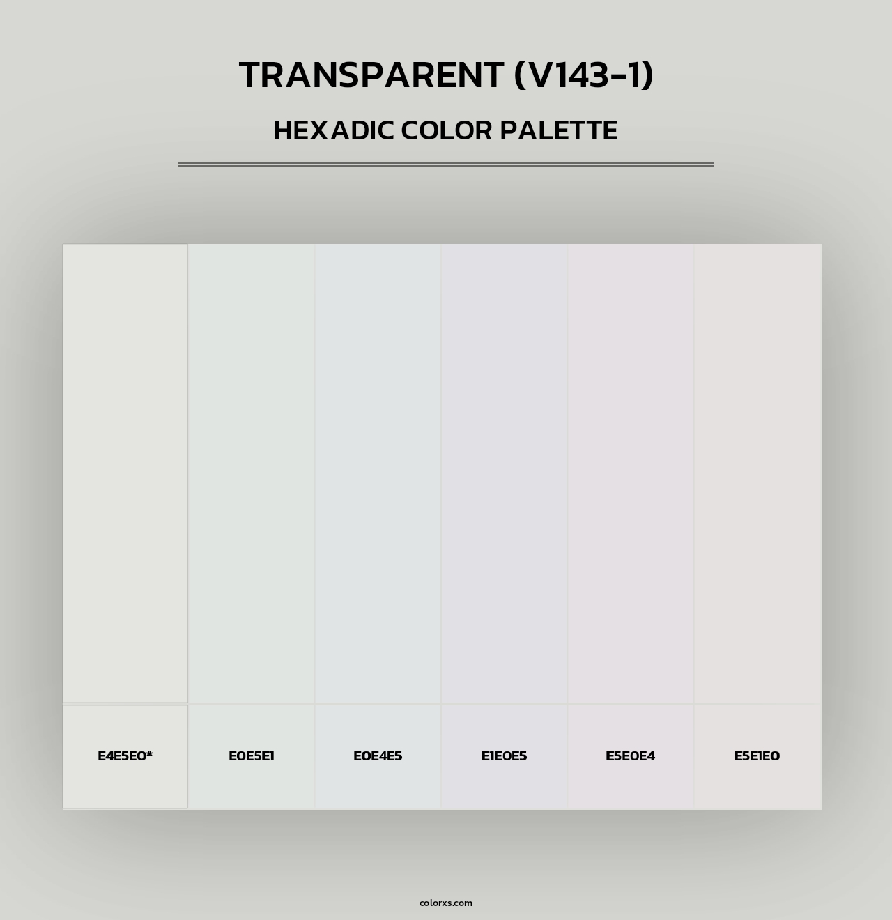 Transparent (V143-1) - Hexadic Color Palette