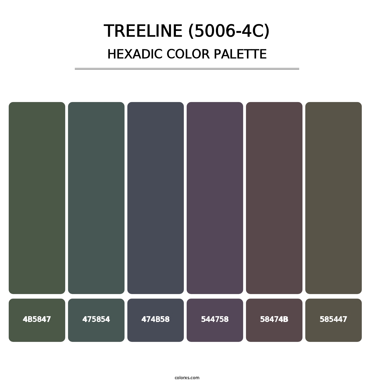 Treeline (5006-4C) - Hexadic Color Palette