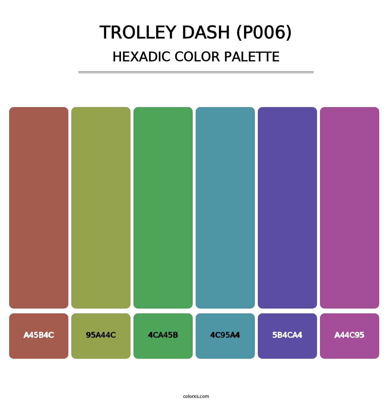 Trolley Dash (P006) - Hexadic Color Palette