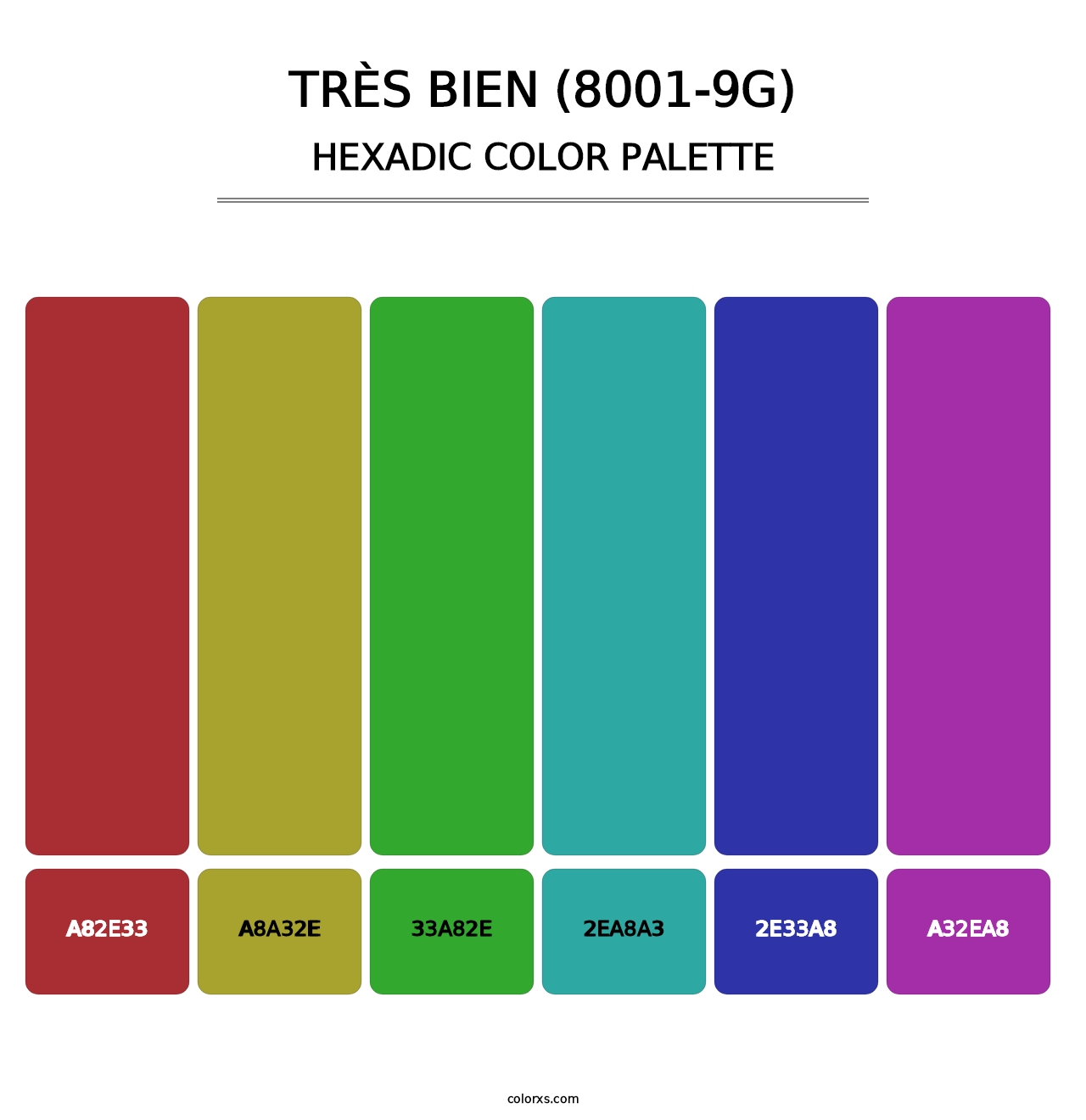 Très Bien (8001-9G) - Hexadic Color Palette