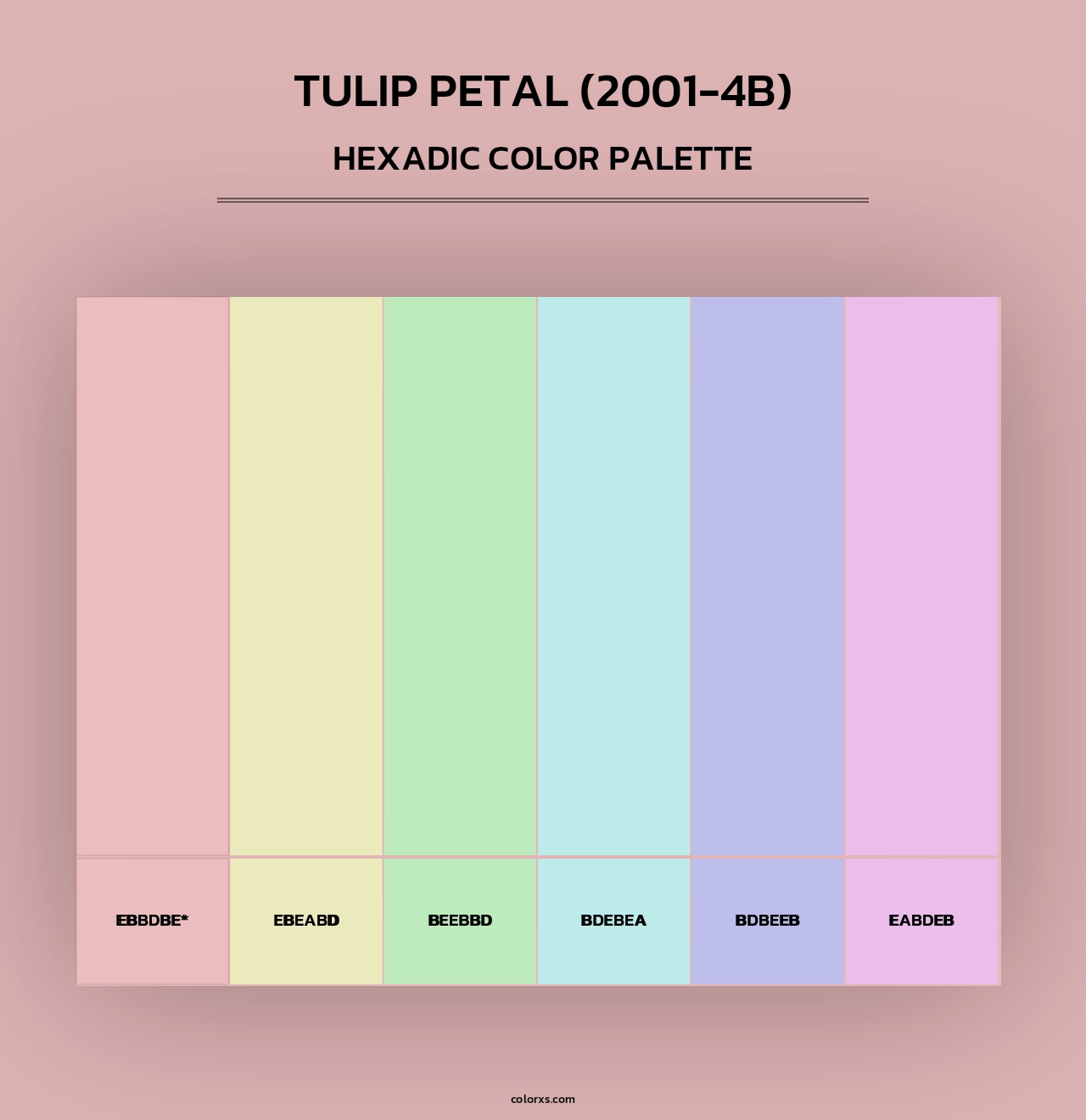 Tulip Petal (2001-4B) - Hexadic Color Palette