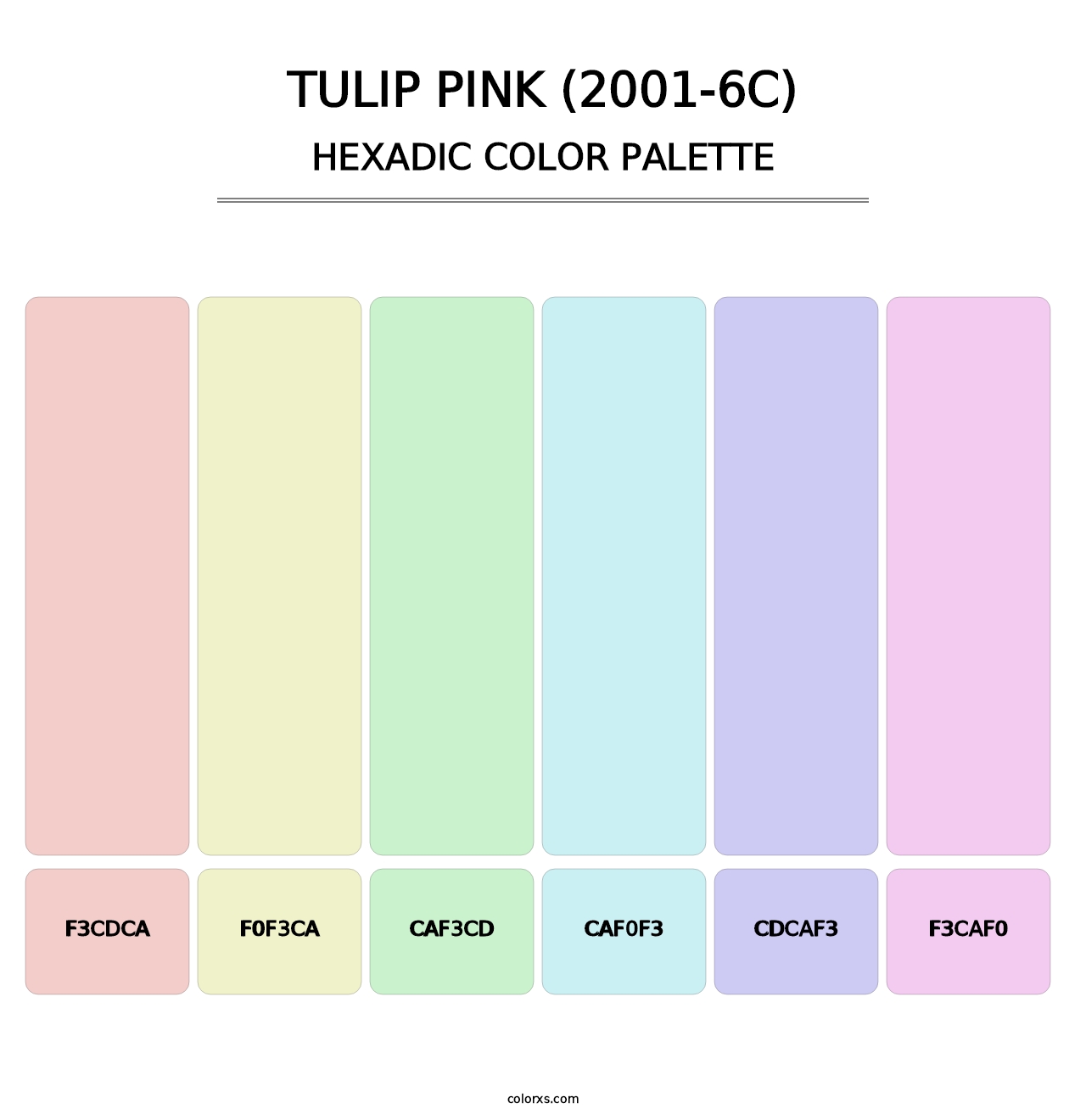 Tulip Pink (2001-6C) - Hexadic Color Palette