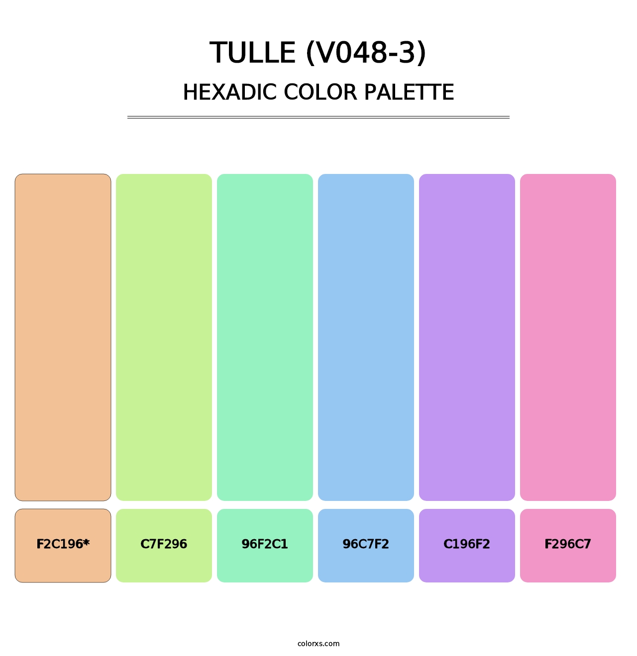 Tulle (V048-3) - Hexadic Color Palette