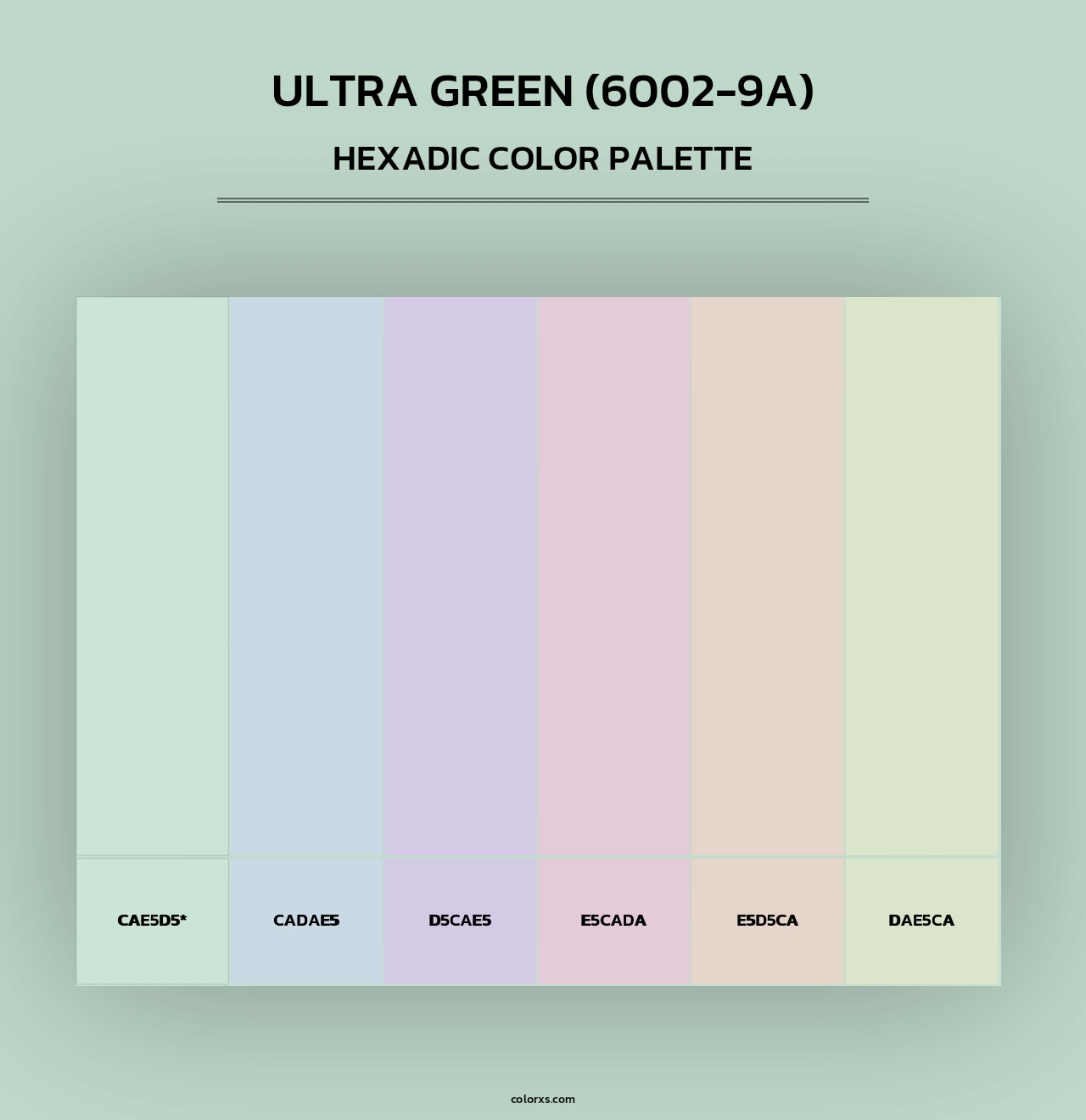 Ultra Green (6002-9A) - Hexadic Color Palette