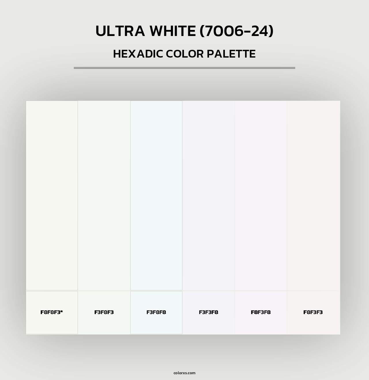 Ultra White (7006-24) - Hexadic Color Palette