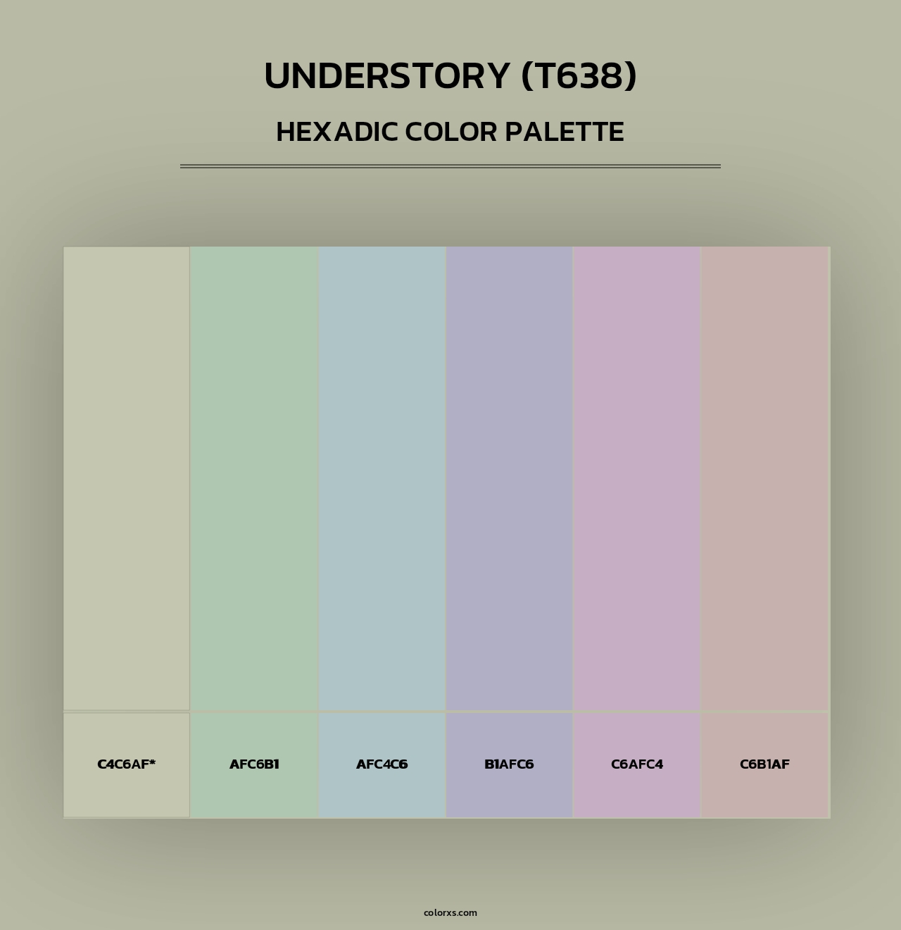 Understory (T638) - Hexadic Color Palette