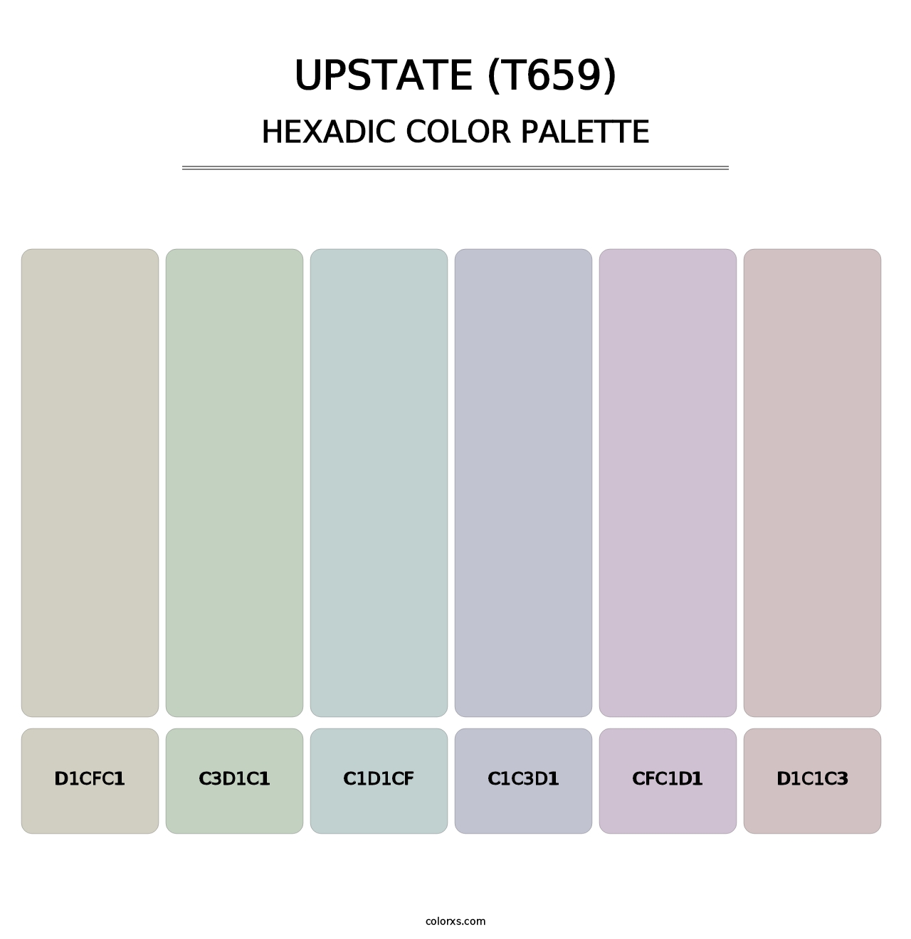 Upstate (T659) - Hexadic Color Palette