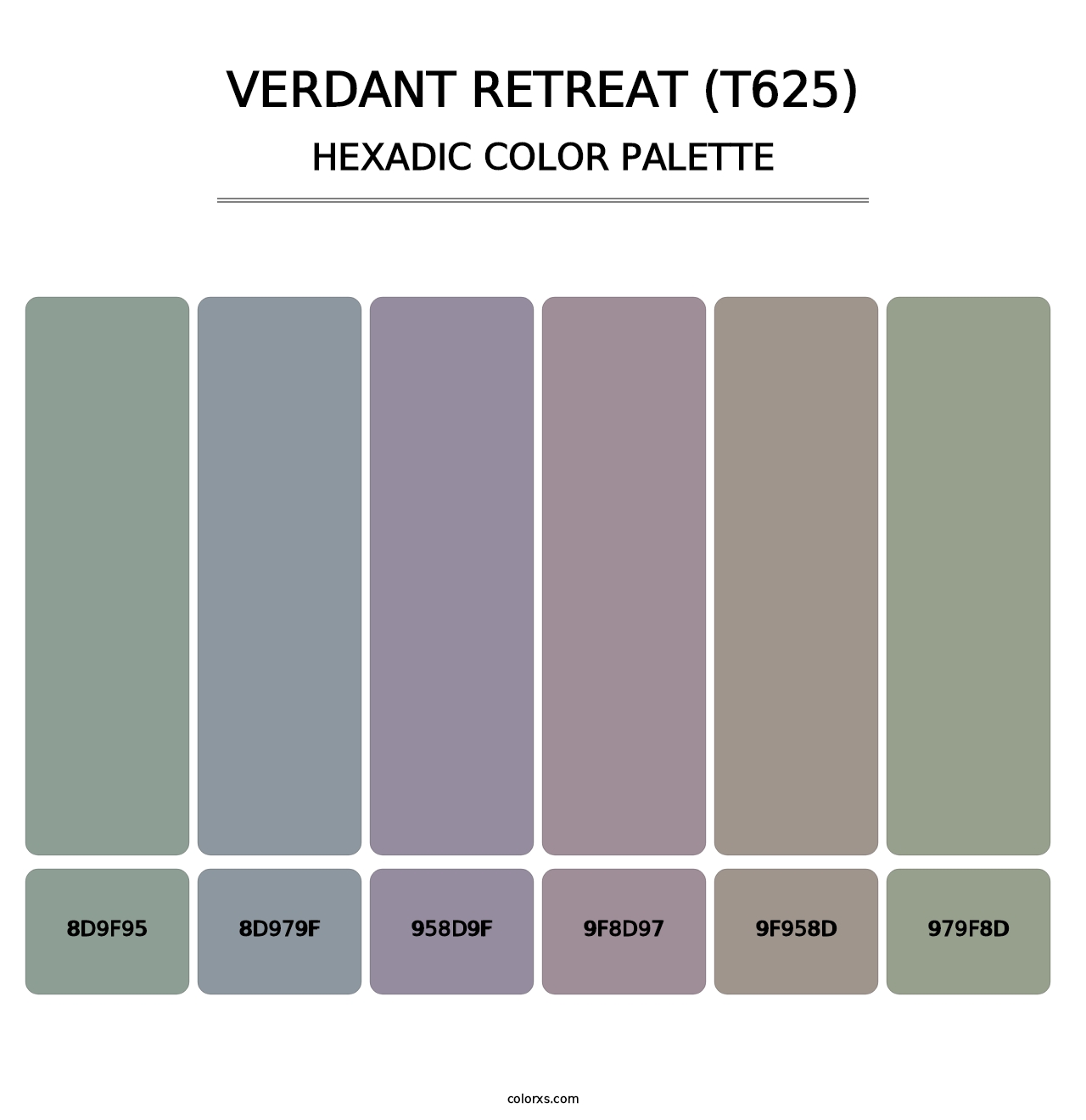Verdant Retreat (T625) - Hexadic Color Palette