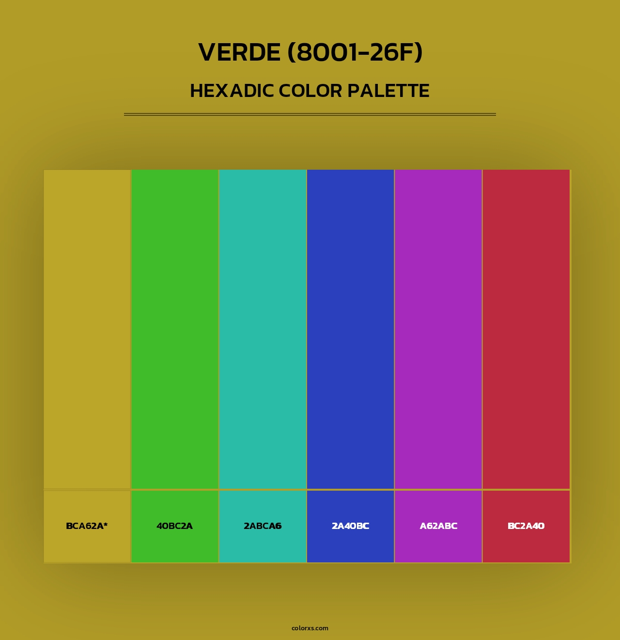 Verde (8001-26F) - Hexadic Color Palette