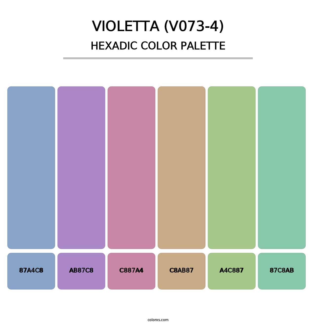 Violetta (V073-4) - Hexadic Color Palette