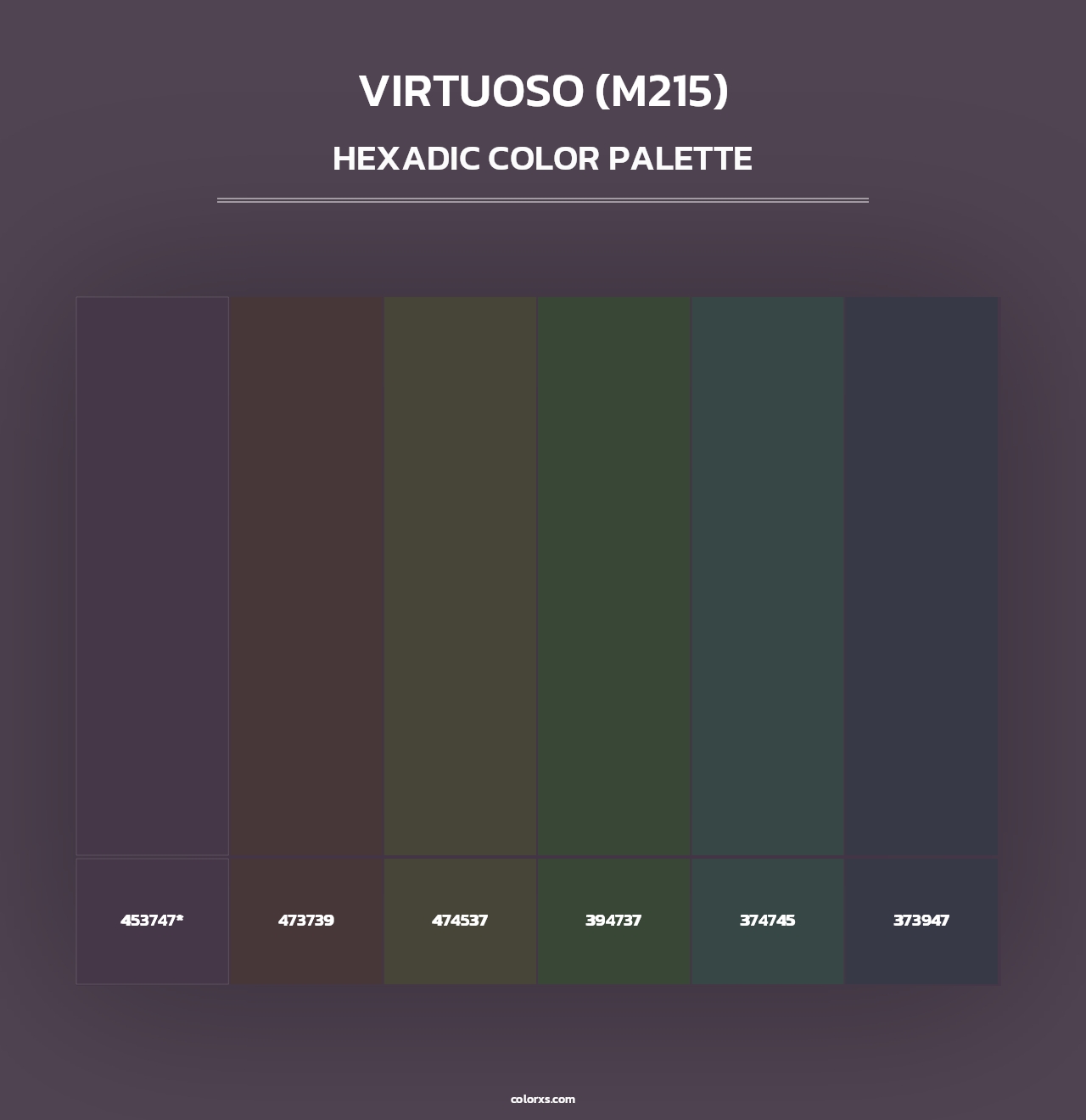 Virtuoso (M215) - Hexadic Color Palette