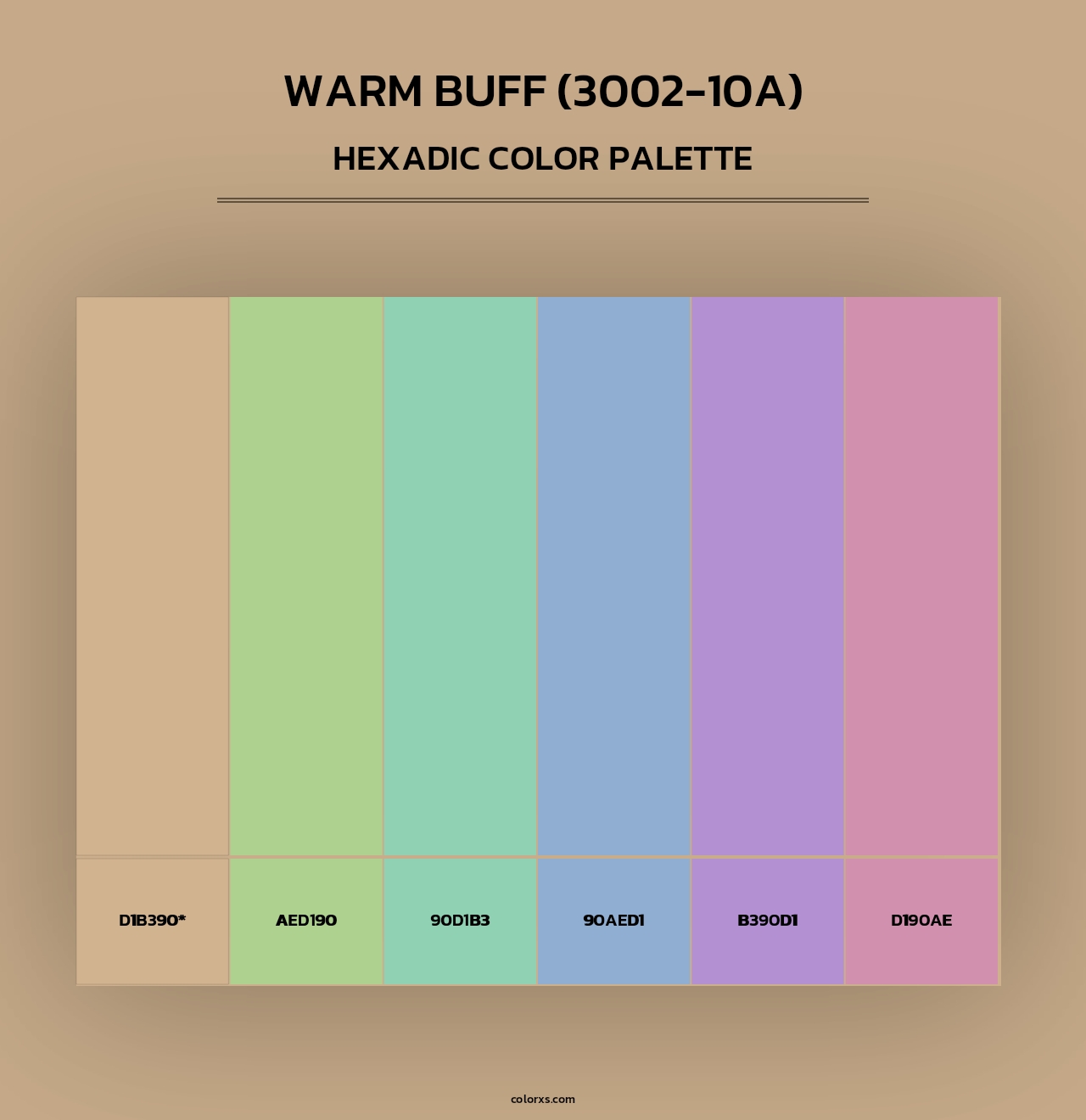 Warm Buff (3002-10A) - Hexadic Color Palette