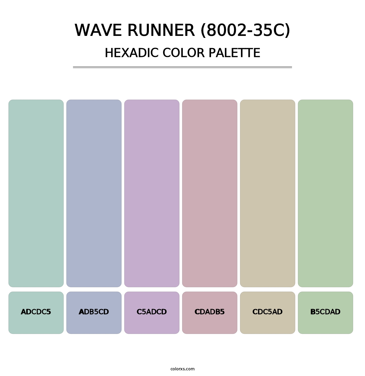 Wave Runner (8002-35C) - Hexadic Color Palette