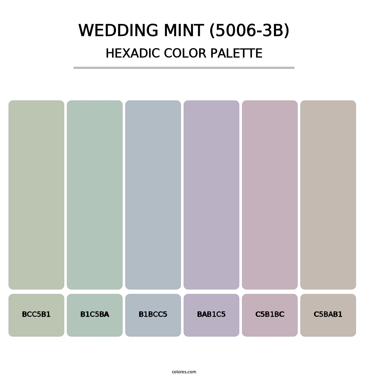 Wedding Mint (5006-3B) - Hexadic Color Palette