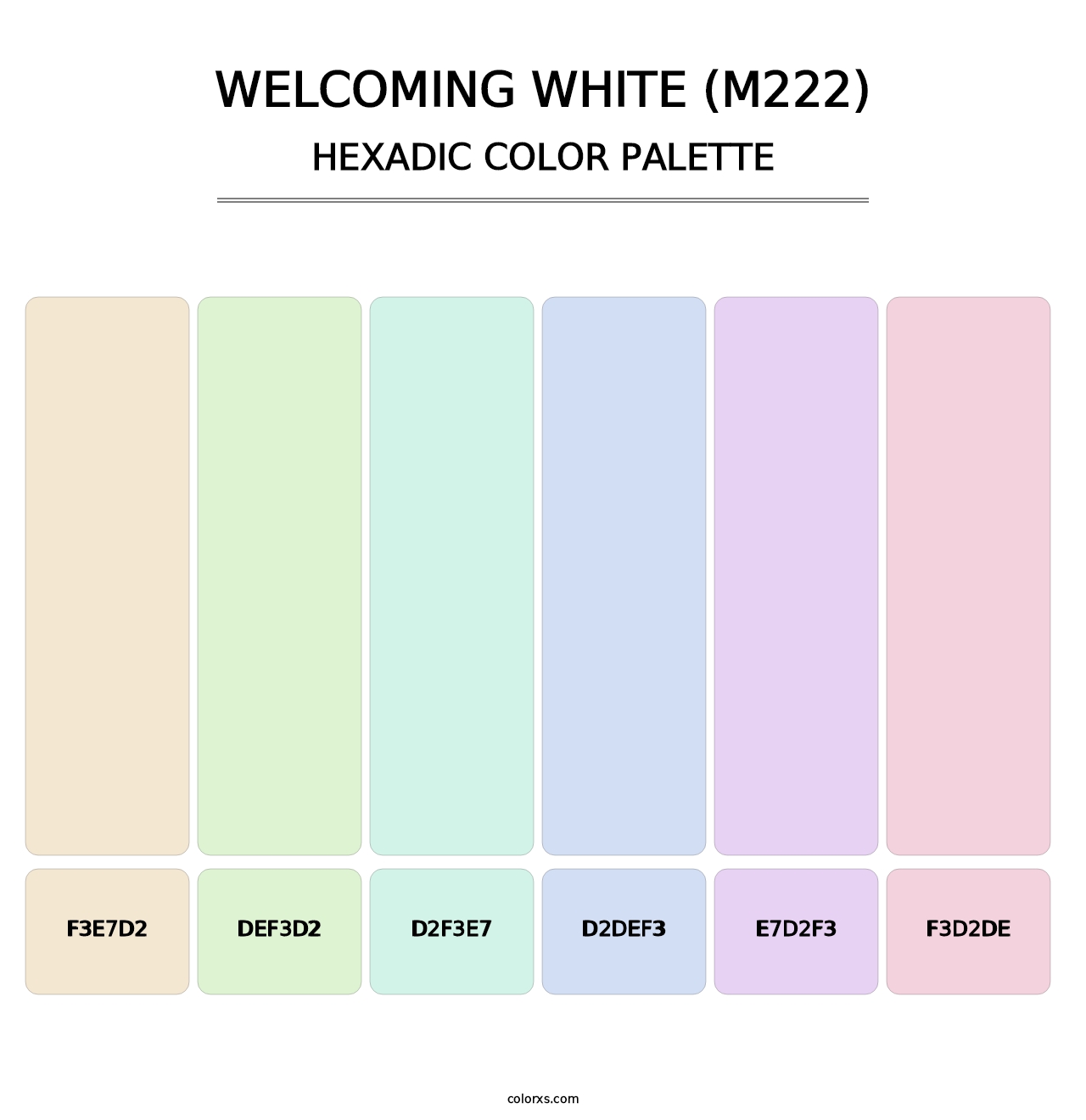Welcoming White (M222) - Hexadic Color Palette