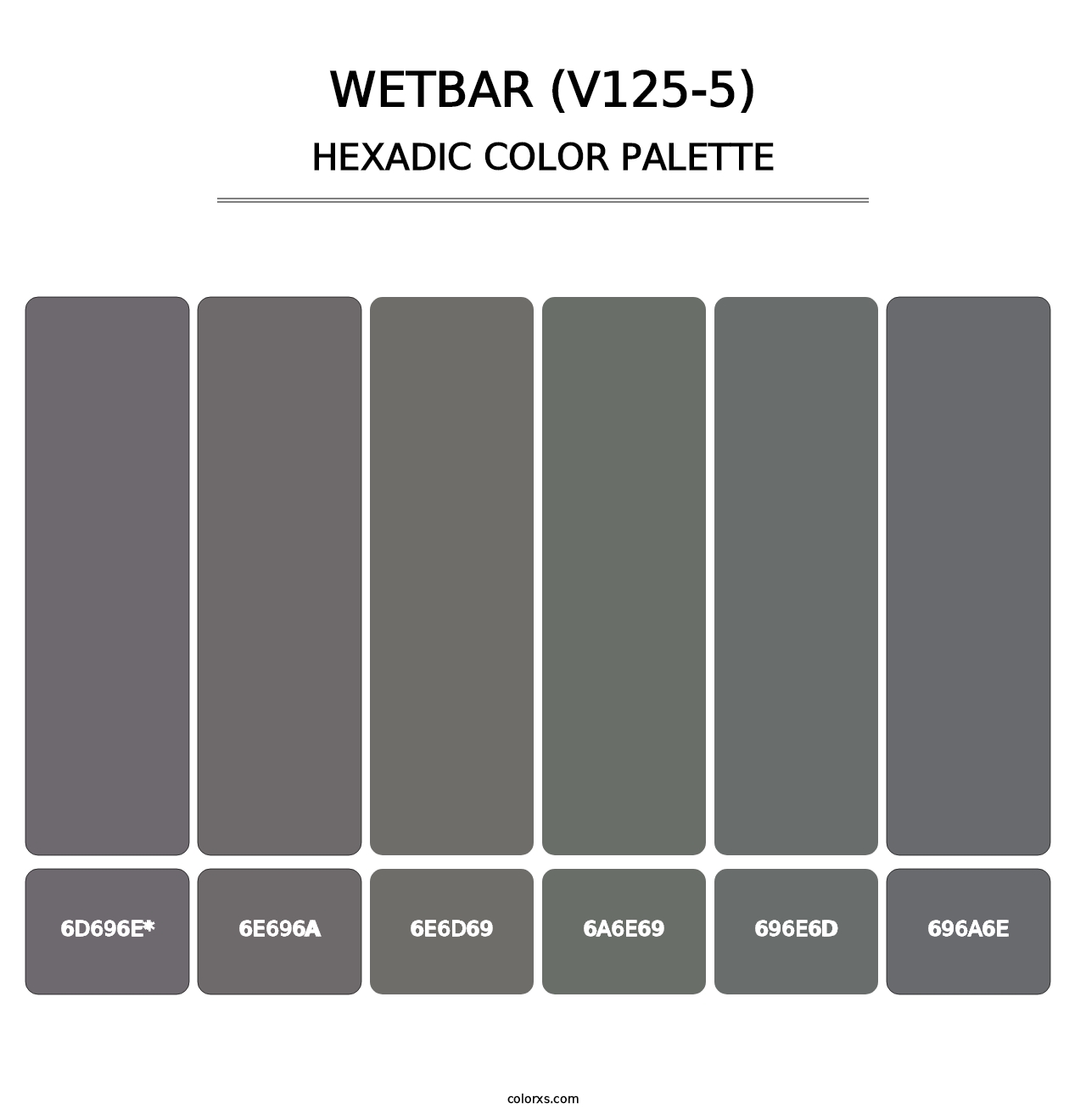 Wetbar (V125-5) - Hexadic Color Palette