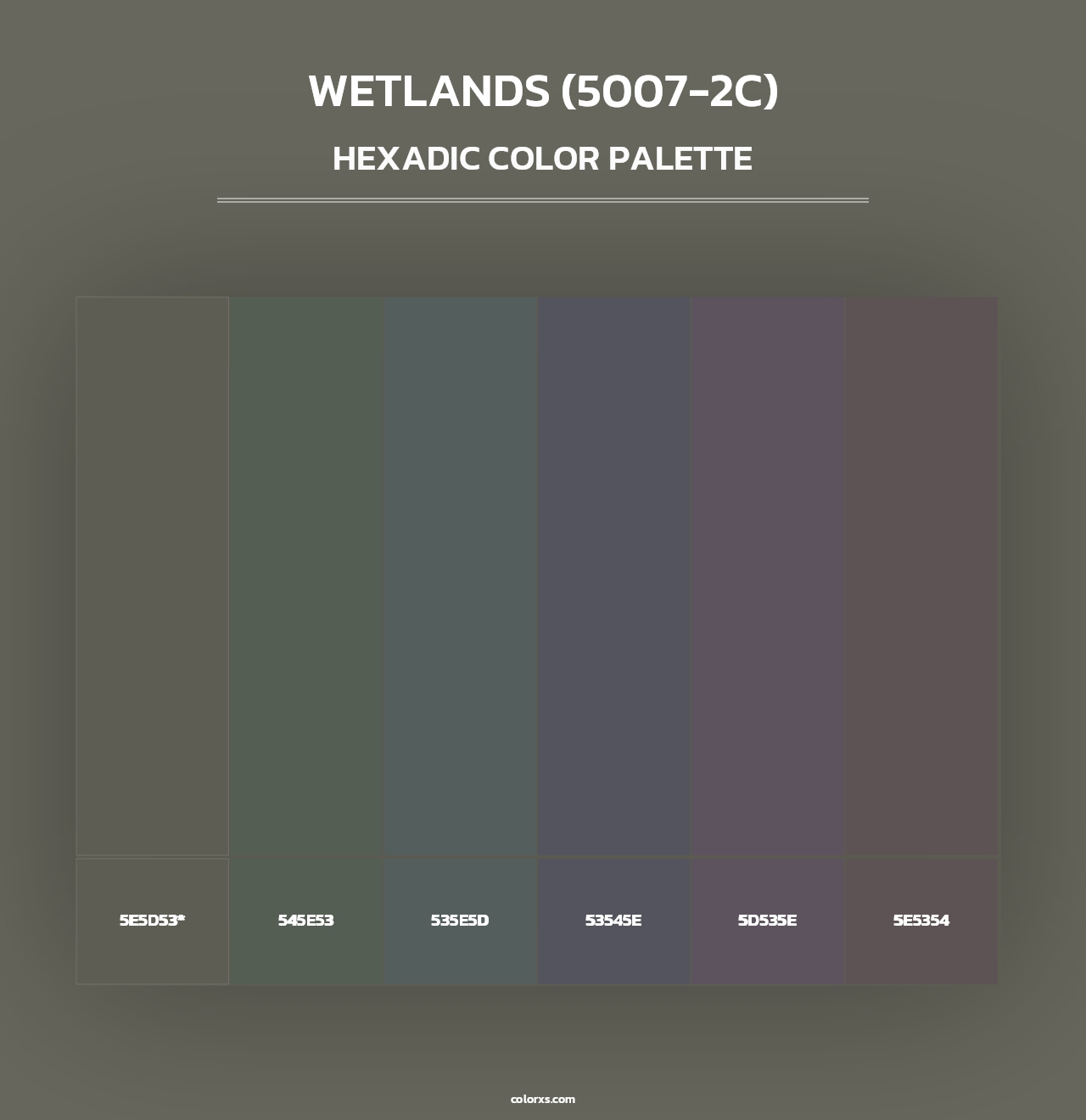 Wetlands (5007-2C) - Hexadic Color Palette