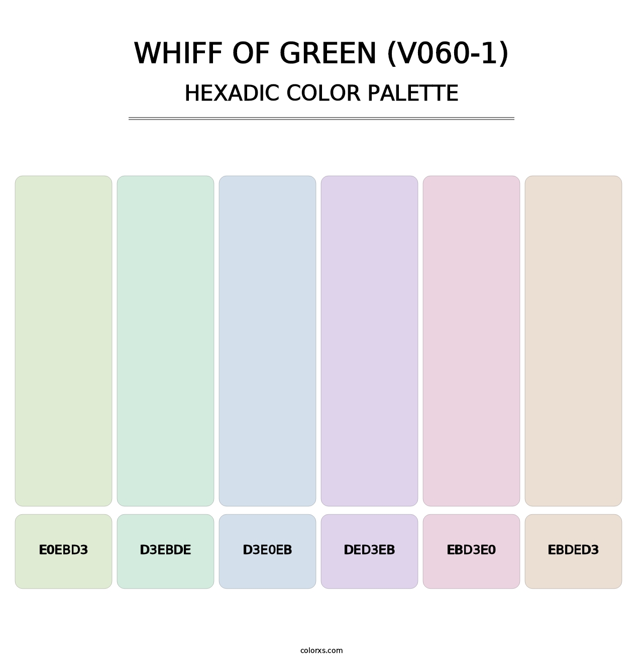 Whiff of Green (V060-1) - Hexadic Color Palette