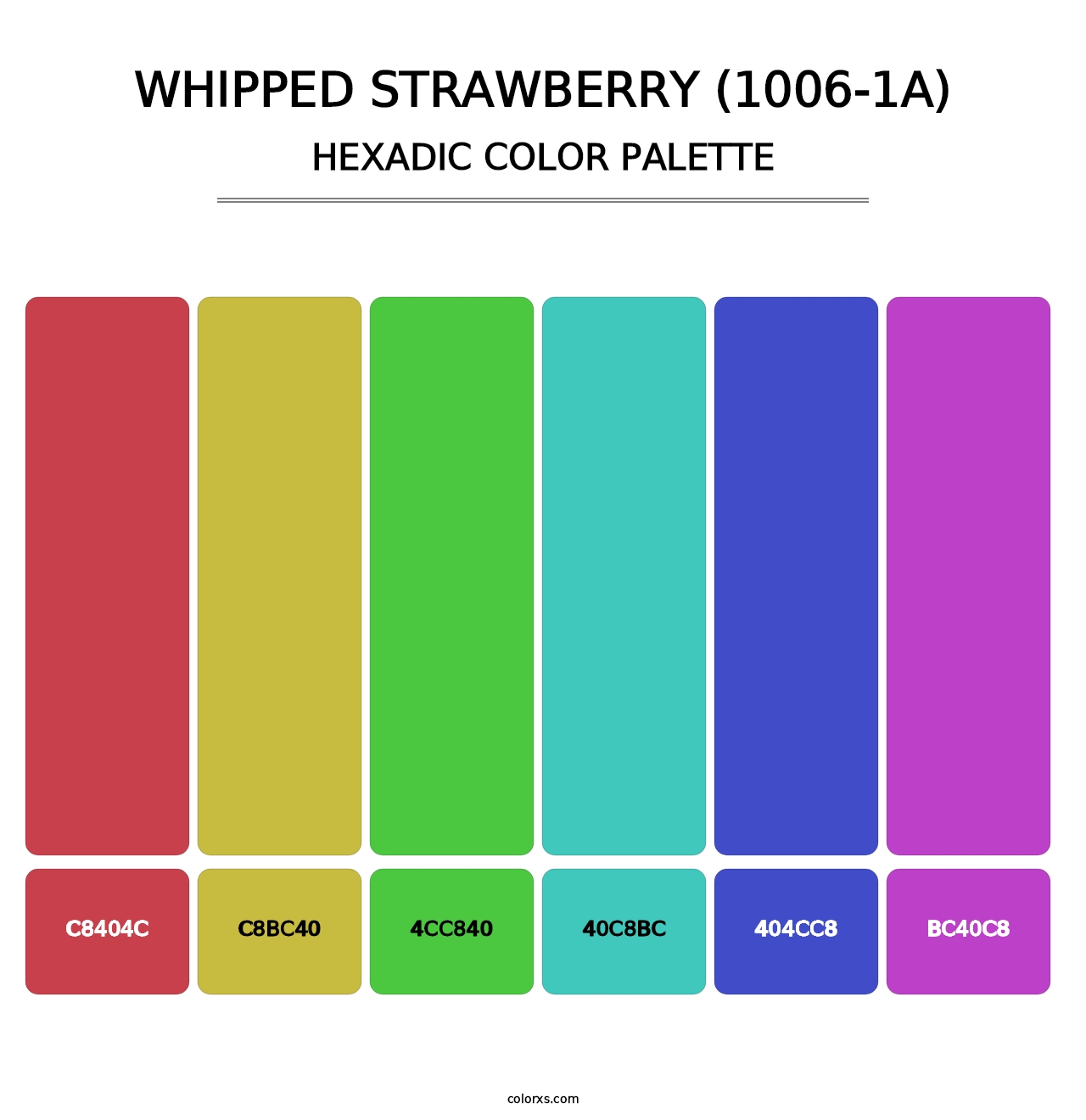 Whipped Strawberry (1006-1A) - Hexadic Color Palette