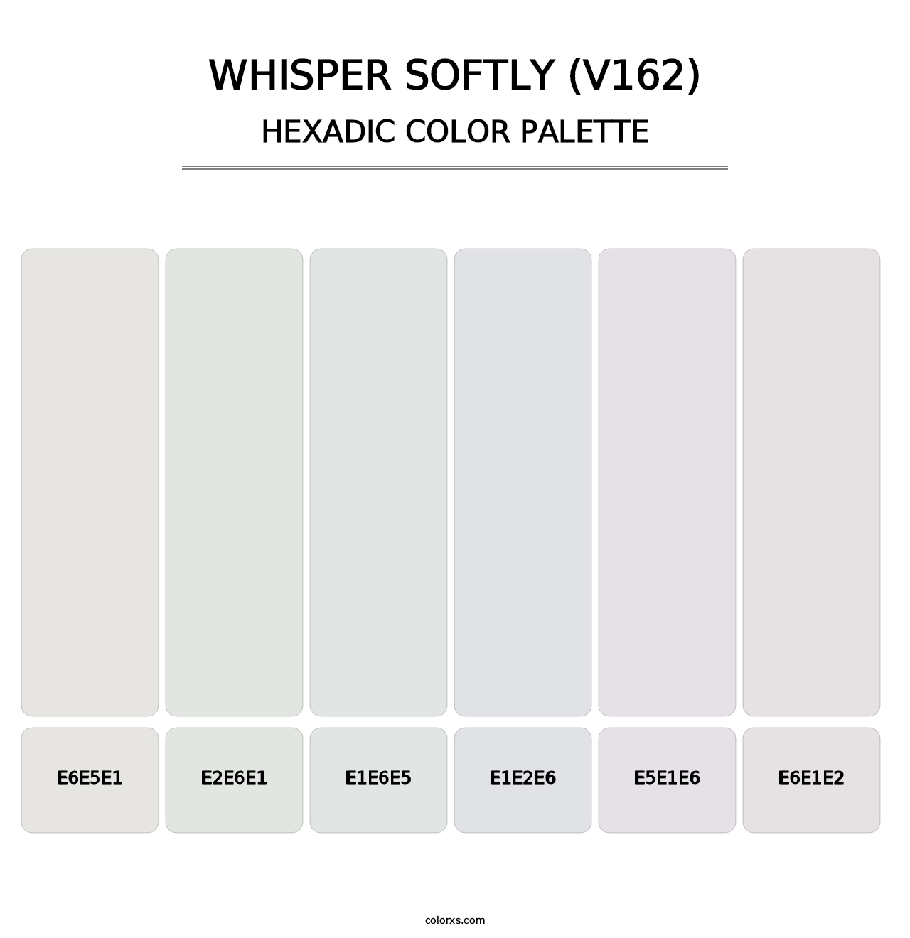 Whisper Softly (V162) - Hexadic Color Palette