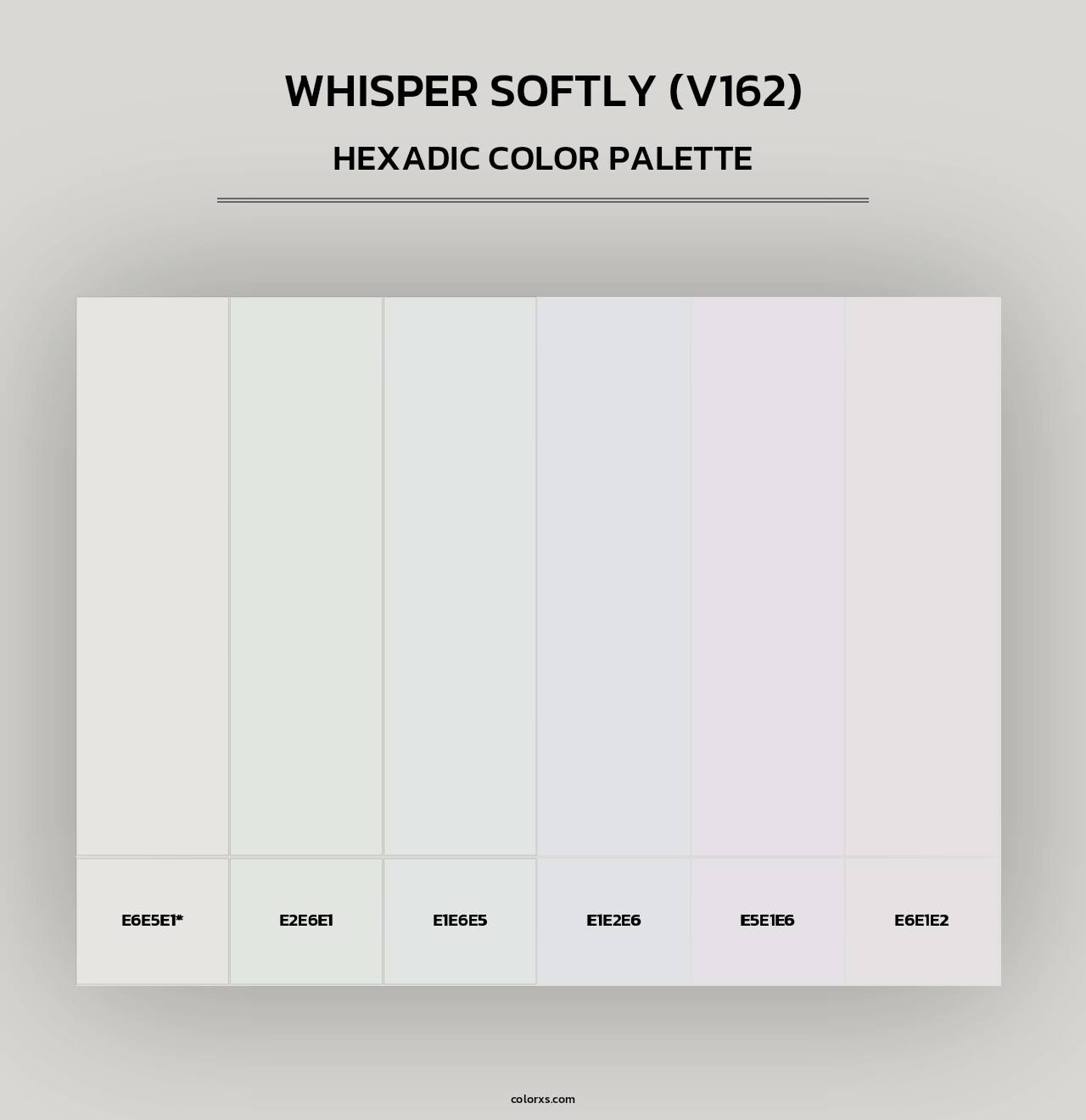 Whisper Softly (V162) - Hexadic Color Palette