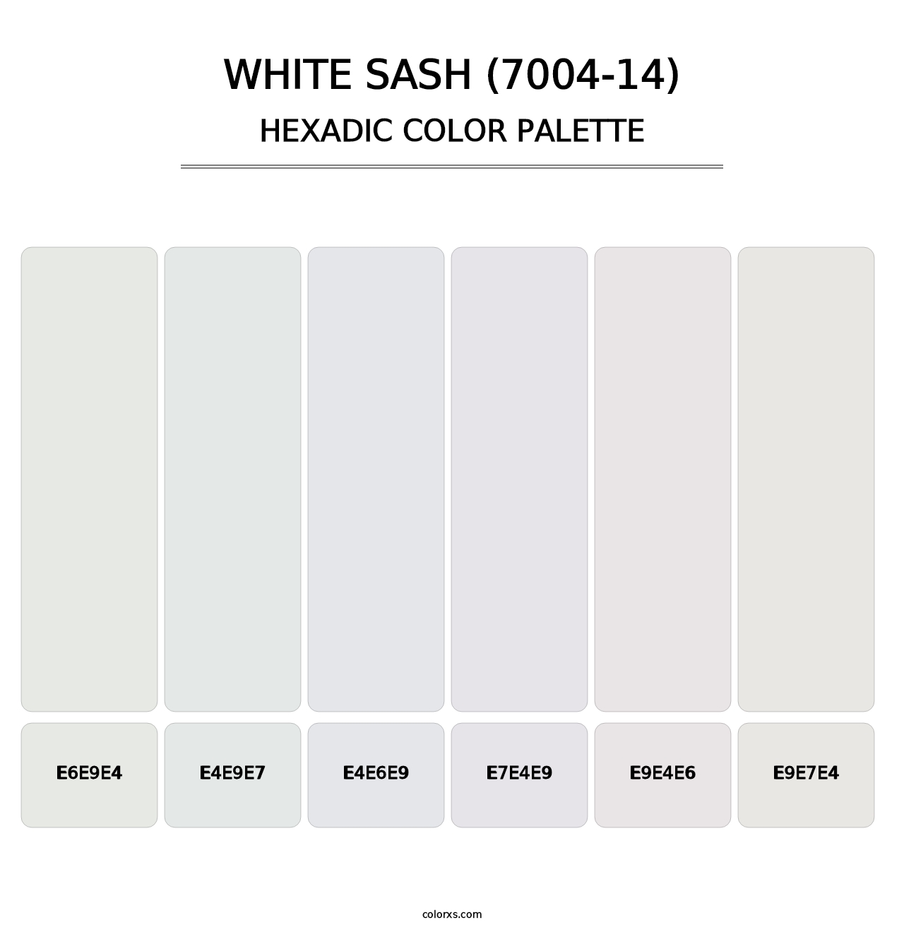 White Sash (7004-14) - Hexadic Color Palette