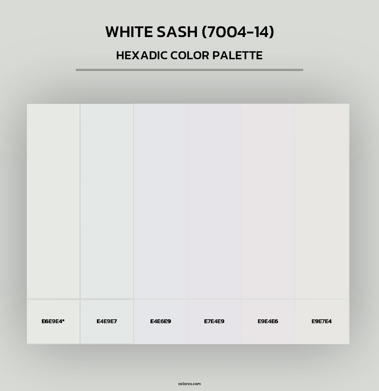 White Sash (7004-14) - Hexadic Color Palette